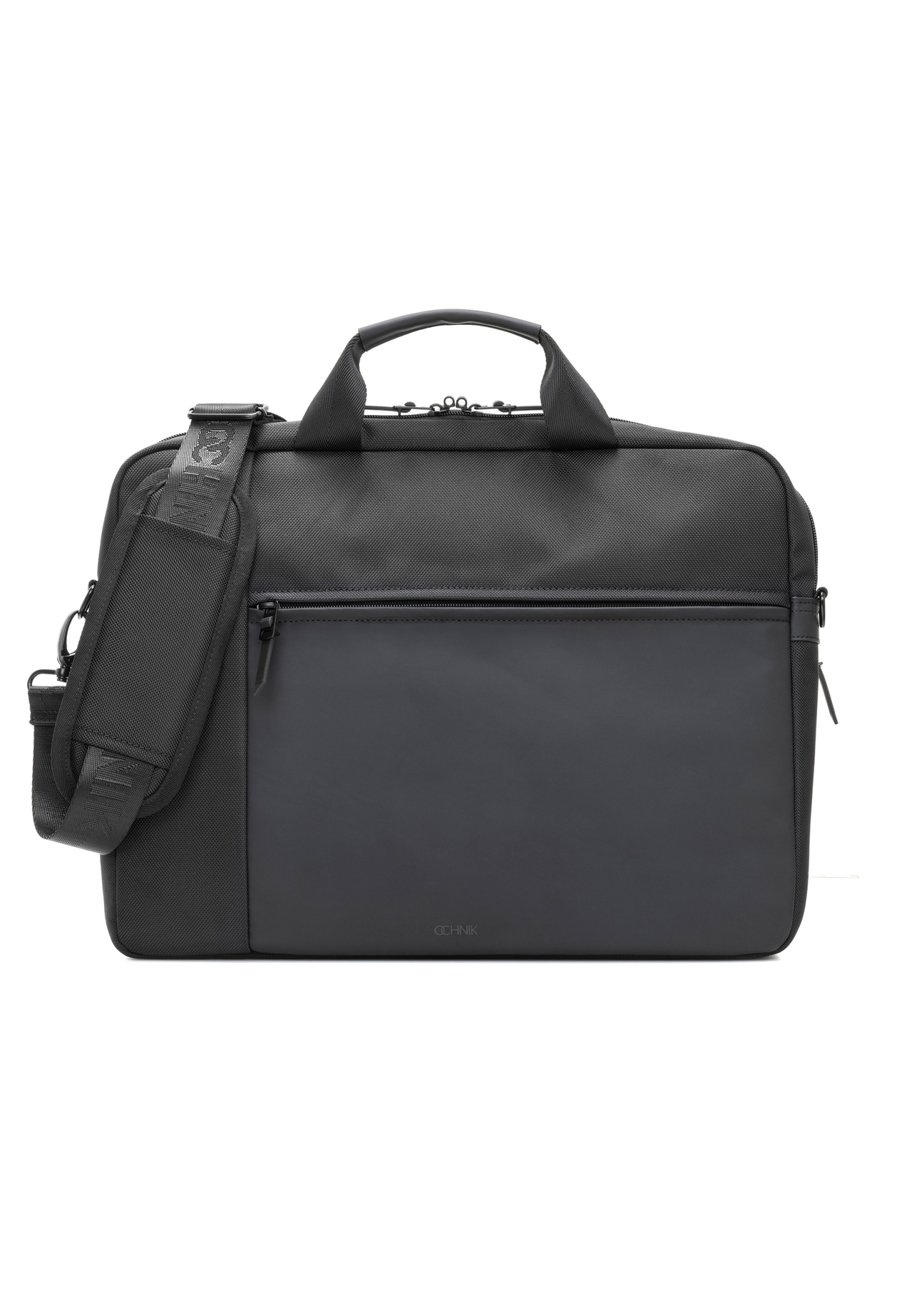 Čierna taška na notebook TORMN-0401-99(W26) - pohľad na produkt spredu, na bielom pozadí.