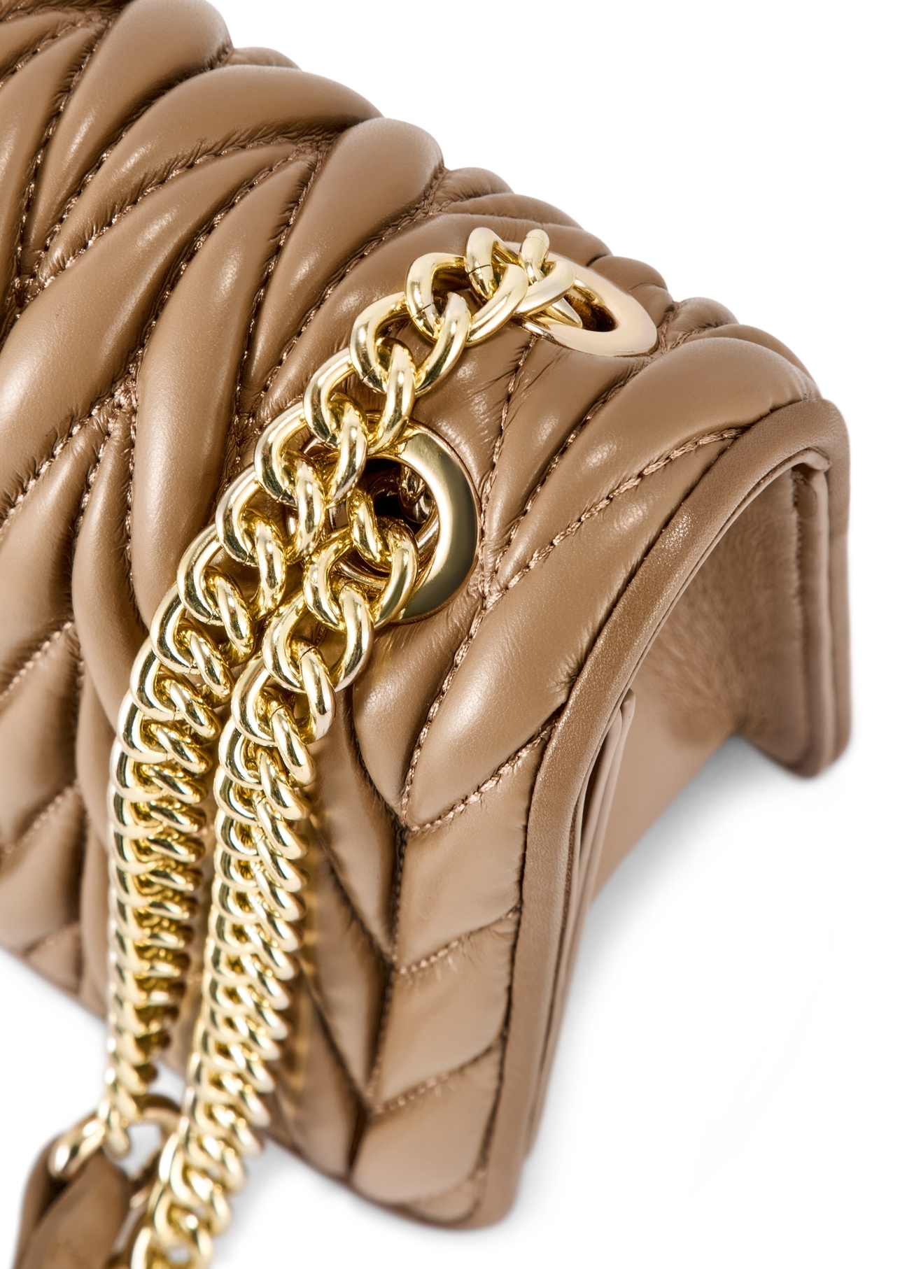 Béžová dámska kabelka s retiazkou TOREC-1102-24(Z25)