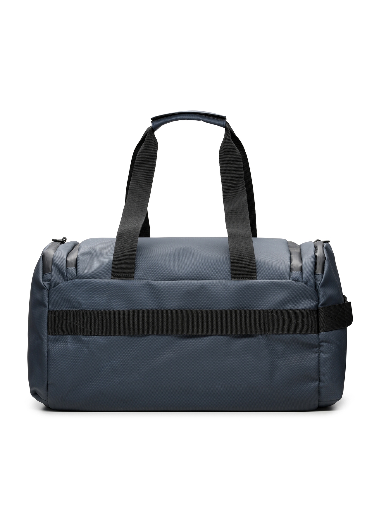 Námornícka modrá cestovná taška TORMN-0412-7D(W26), pohľad na produkt zozadu na bielom pozadí.