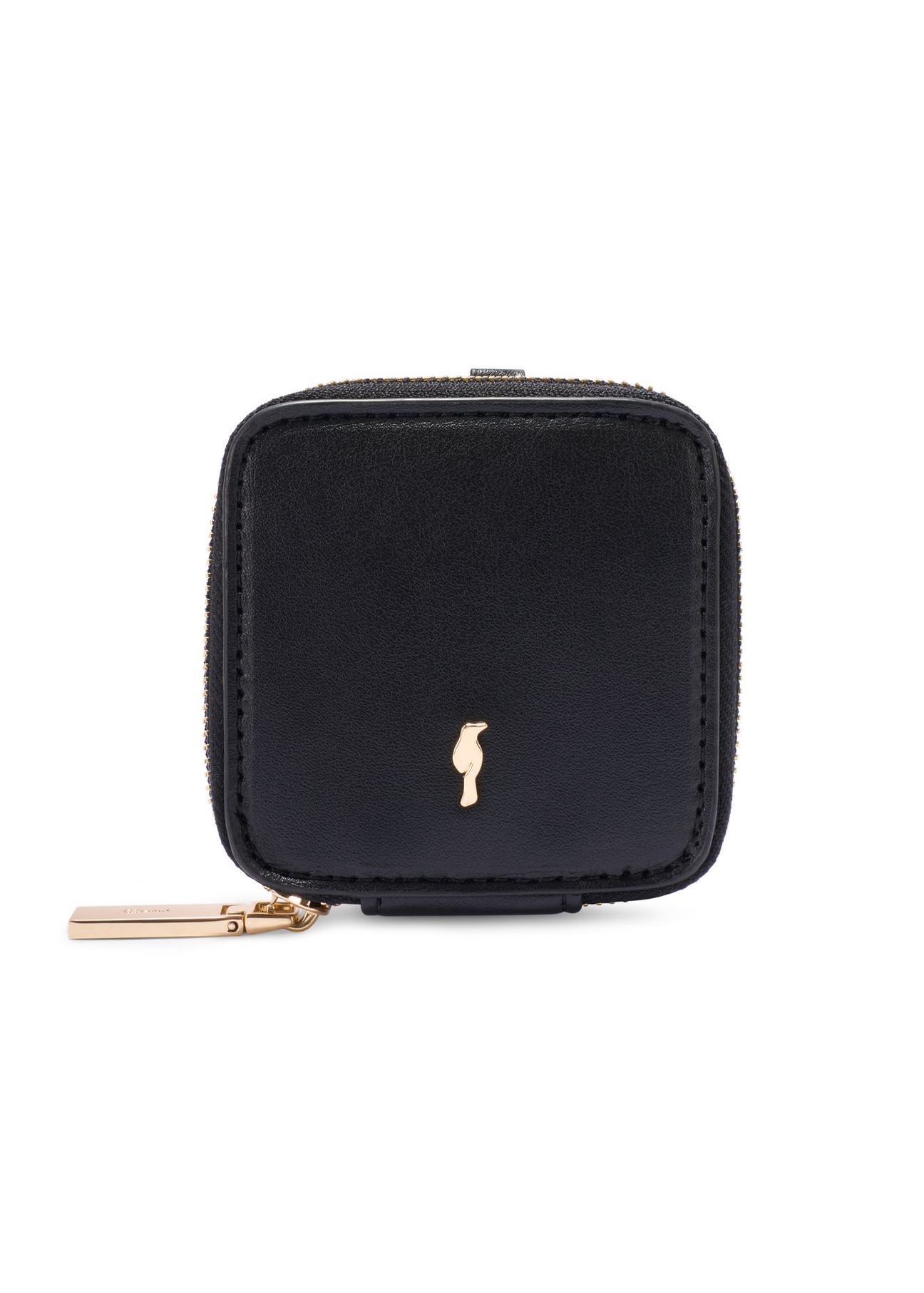 Čierna tkaná dámska kabelka TOREC-0767-9P(W26) - pohľad spredu na produkt, na bielom pozadí.