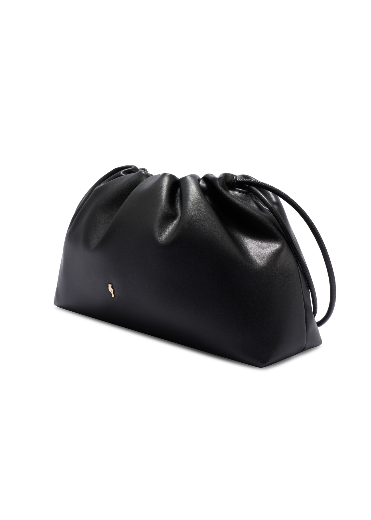 Čierna vedrová taška TOREC-1215-99(W26) - diagonálny pohľad na produkt, na bielom pozadí.