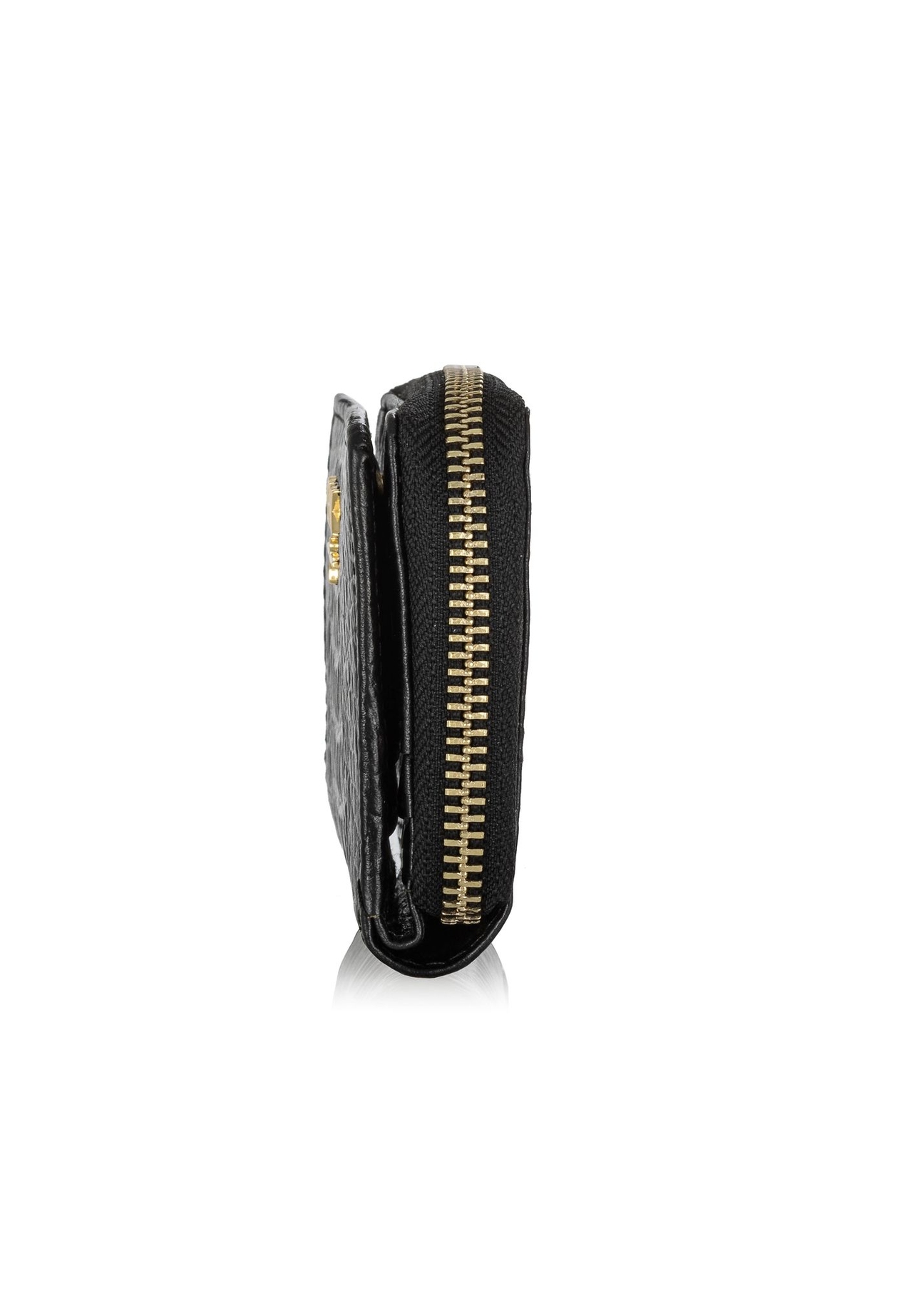 Dámska peňaženka z čiernej kože Croco PORES-0904A-97(W24)-03