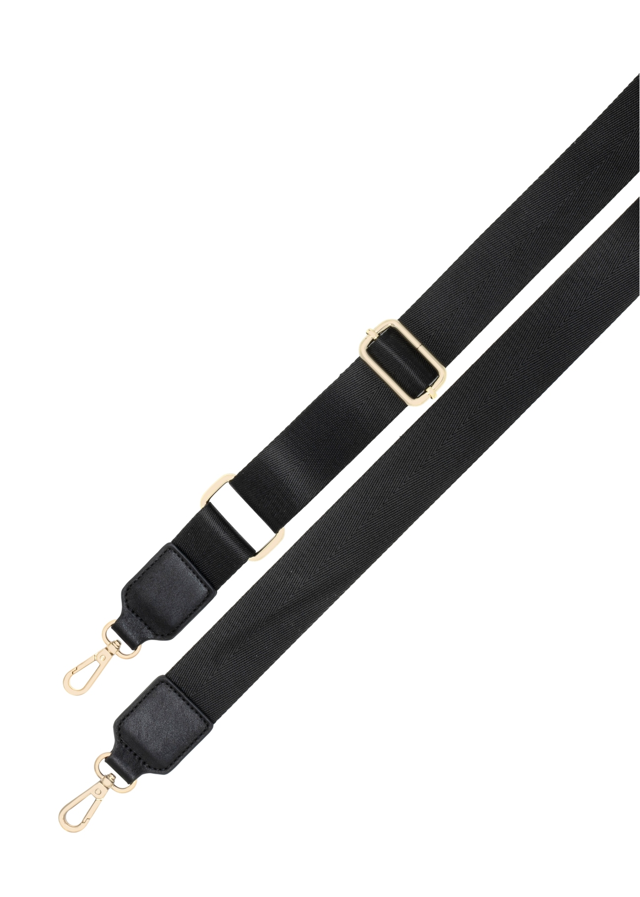 Čierna taška na notebook TOREN-0352-99(Z26), pohľad na popruh produktu na bielom pozadí.