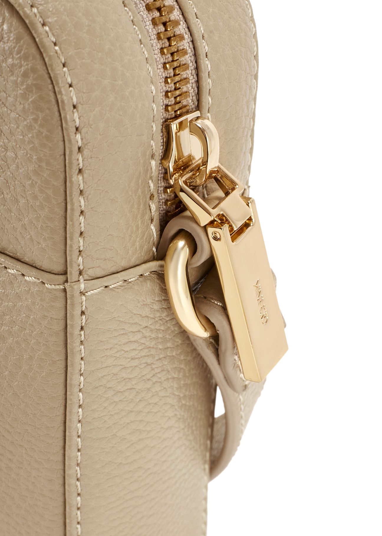 Dámska Béžová malá kožená kabelka TORES-1269-1B(W26)