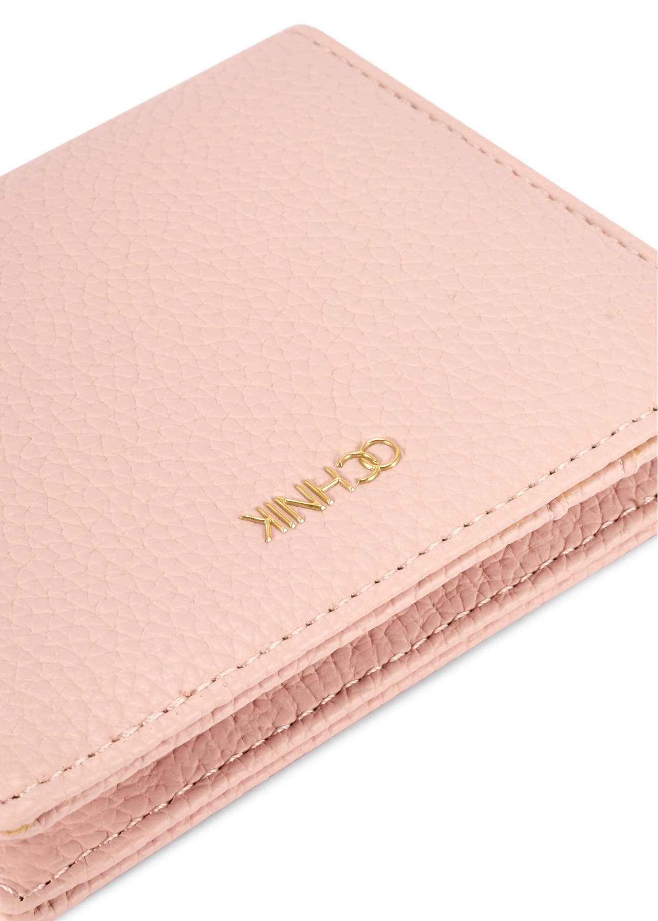 Malá ružová dámska peňaženka POREC-0415-5B(W26), detail produktu na bielom pozadí.