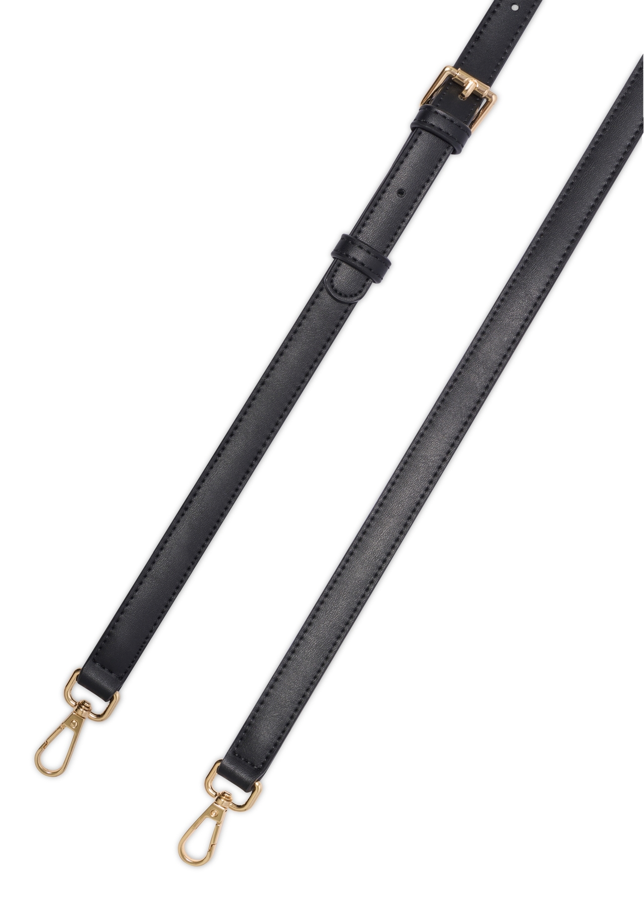 Čierna dámska kabelka cez rameno TOREC-1189-99(W26) - detailný záber, na bielom pozadí.