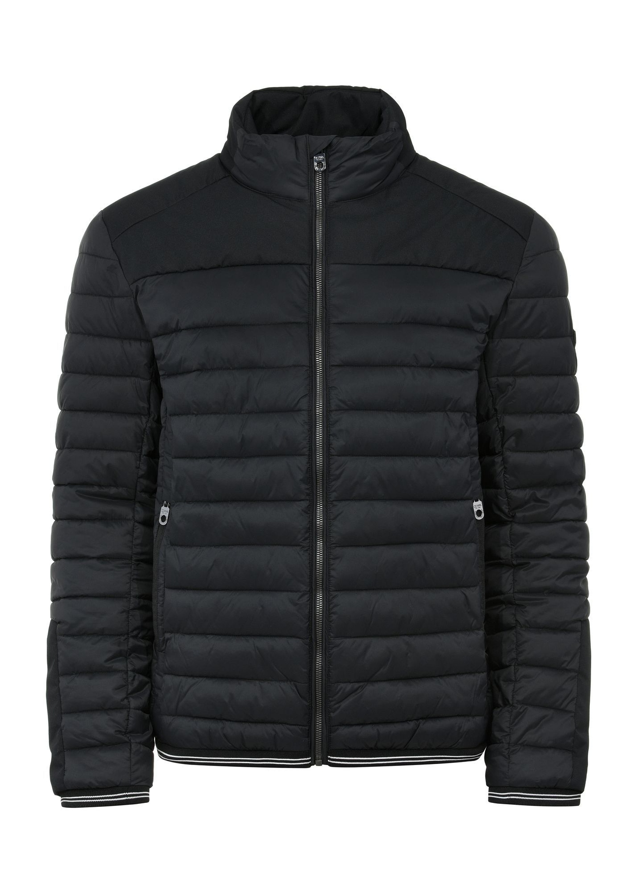 Čierna pánska polosezónna bunda KURMT-0358-99(W25)-01