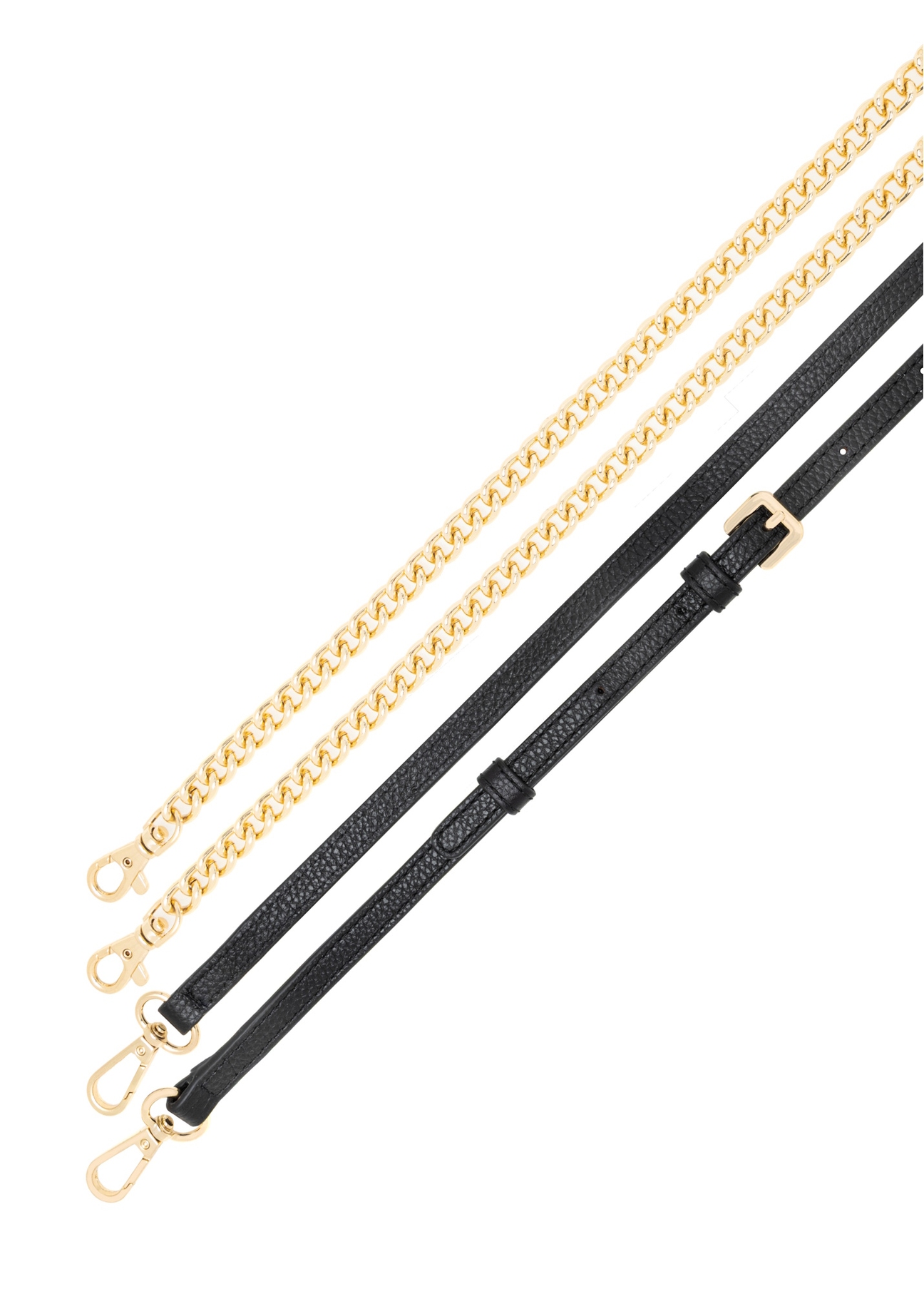 Malá dámska kožená kabelka TORES-1278-9I(W26), pohľad na produkt s popruhmi na bielom pozadí.