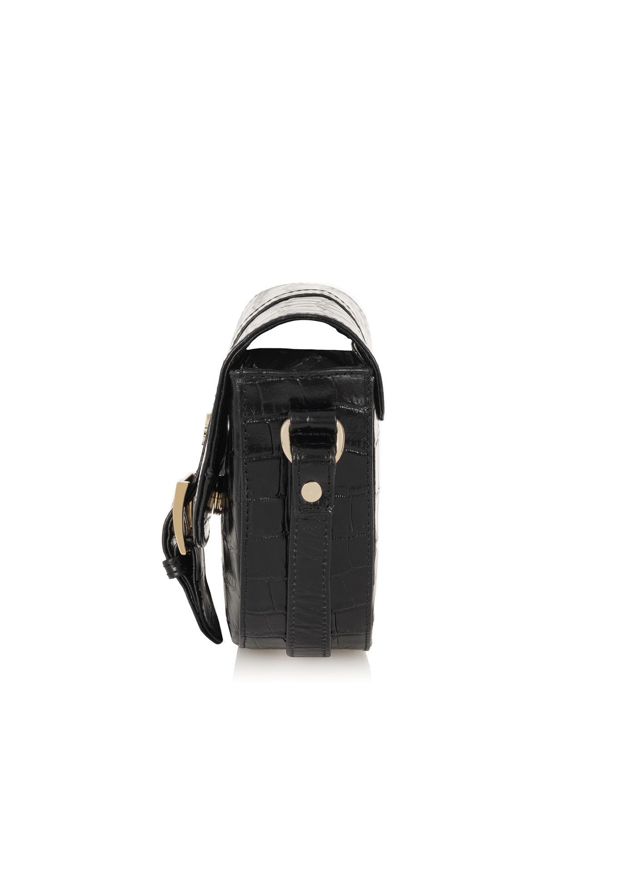 Dámska kožená taška TORES-0707F-9G(W26), bočný pohľad na bielom pozadí.