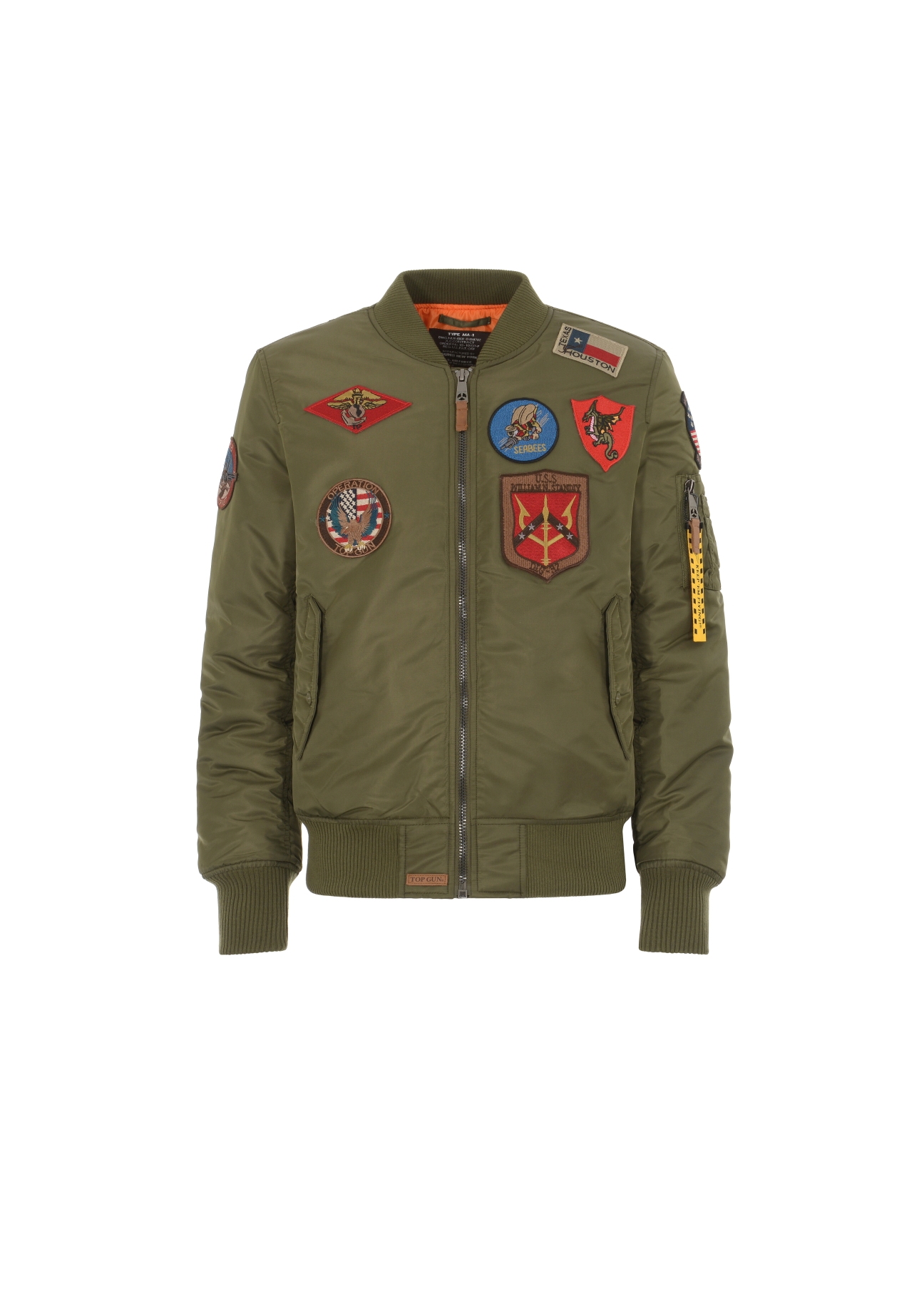 Pánska olivovo zelená bunda Top Gun KURMT-0279-57(W23)-03