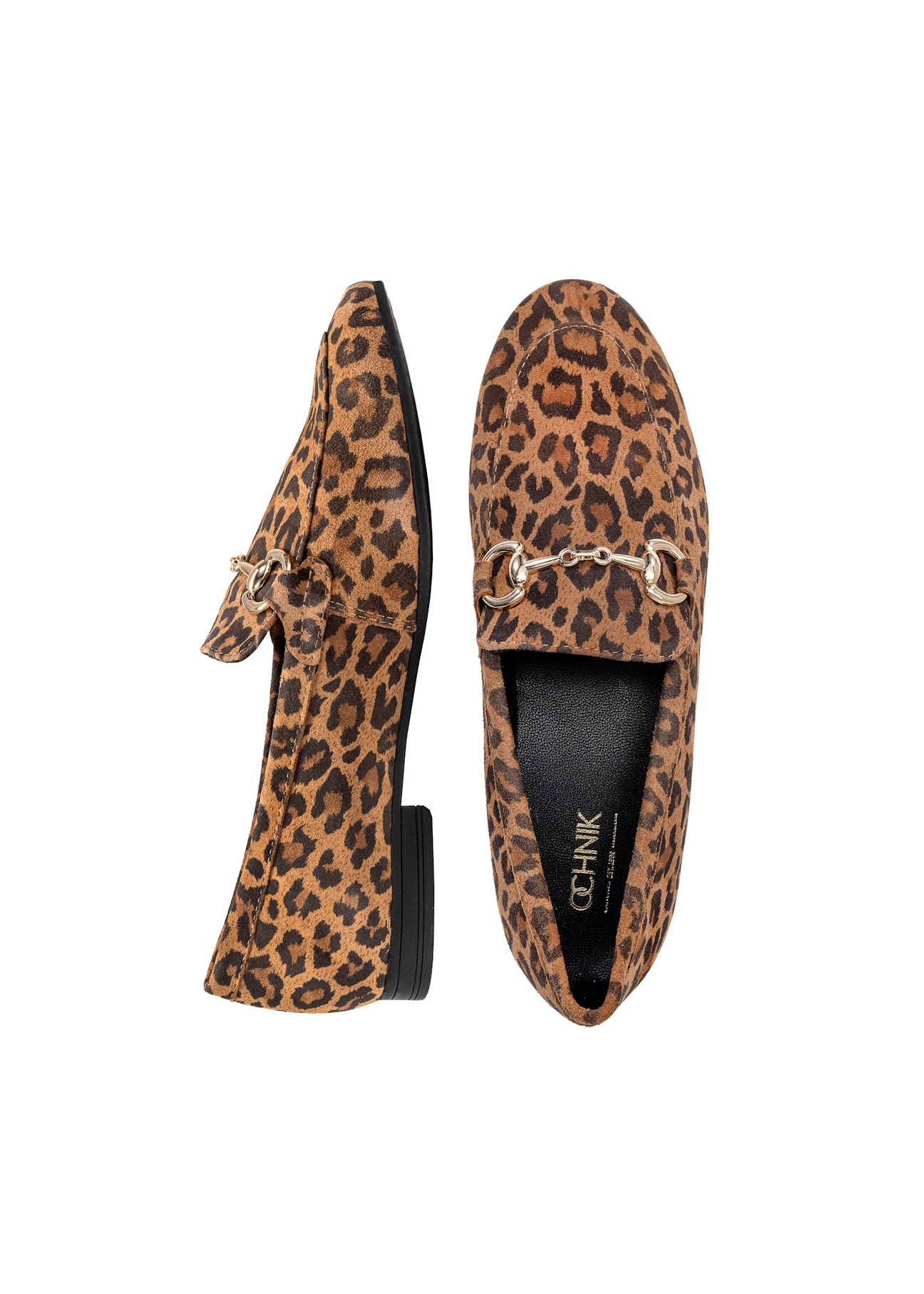 Dámske kožené mokasíny s leopardím vzorom BUTYD-1181-86(W25)-06