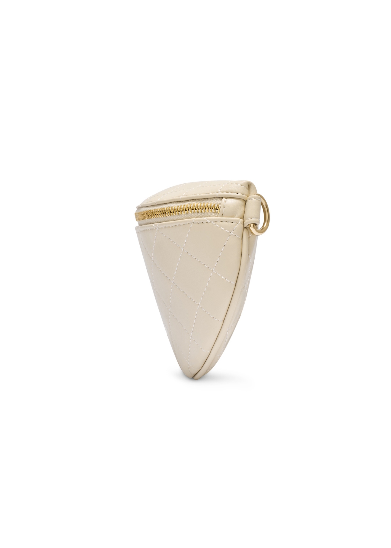 Prešívaná biela dámska ľadvinka TOREC-0878-0B(W26)