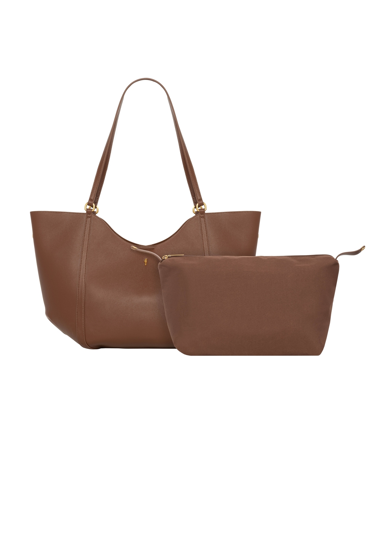 Svetlohnedá dámska kabelka typu shopper TOREC-1296-3D(Z26)