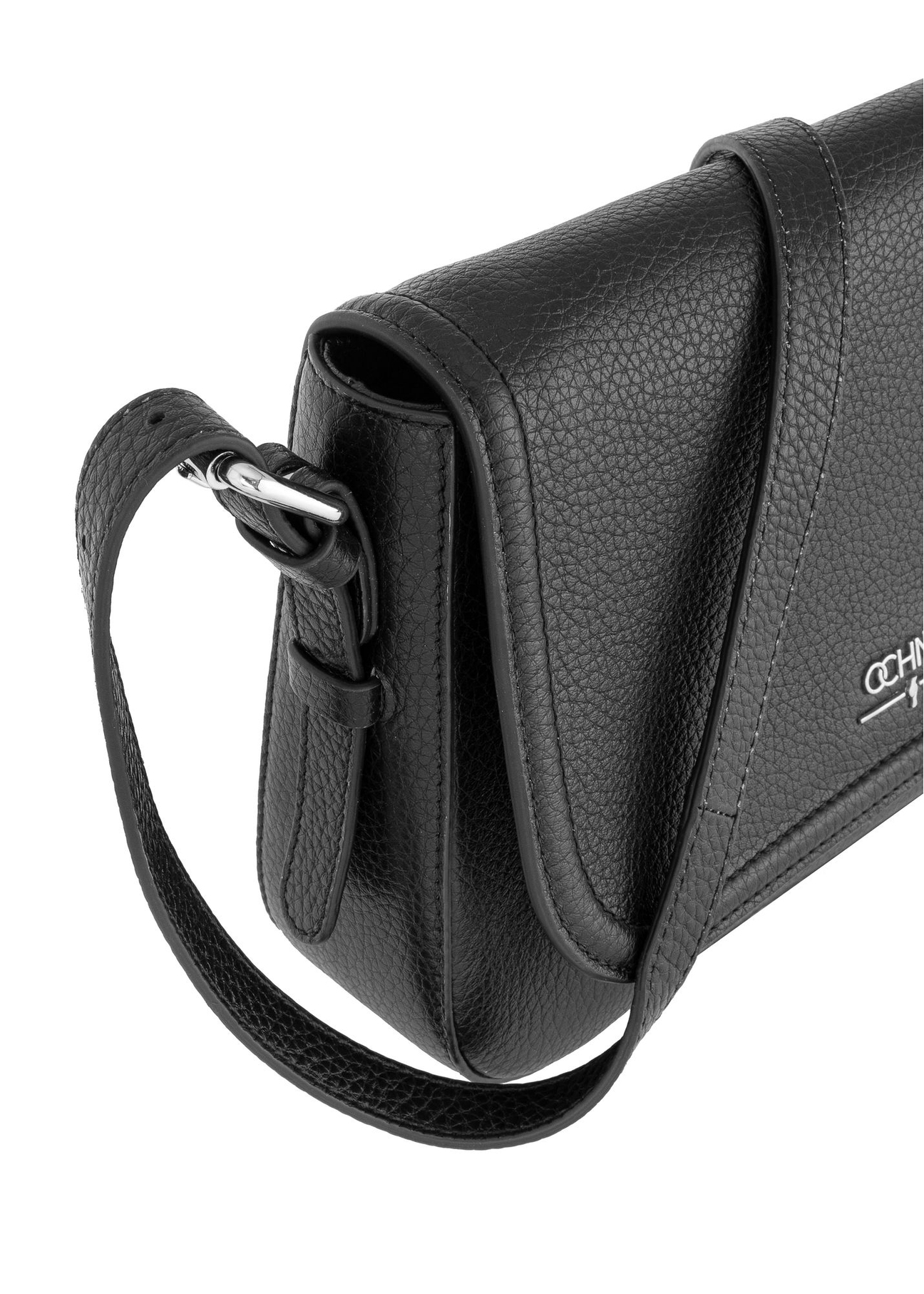 Čierna kožená dámska crossbody kabelka TORES-0985C-99(W25)