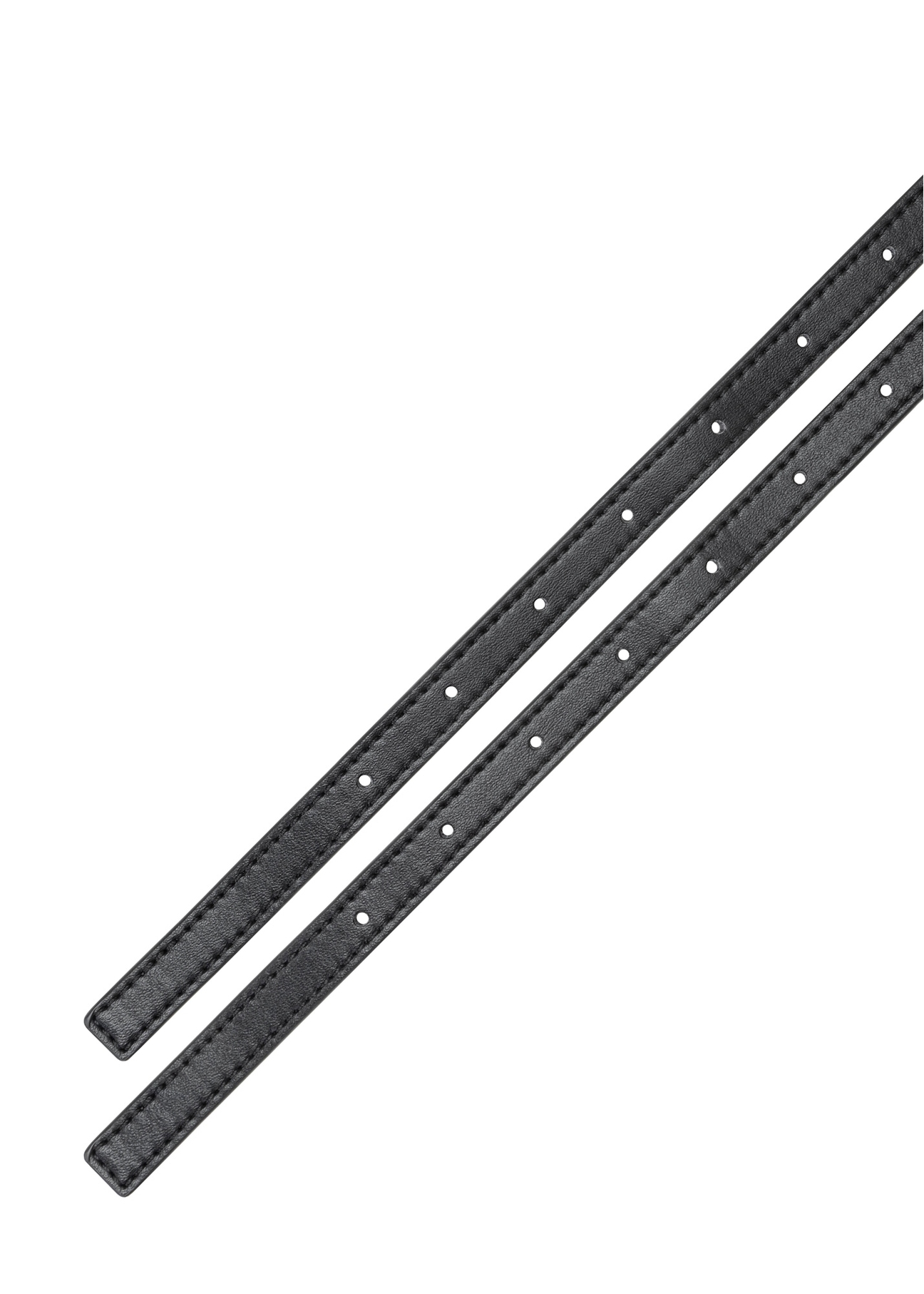 Čierna malá hobo taška TOREC-1136-99(W26), pohľad na popruh produktu na bielom pozadí.