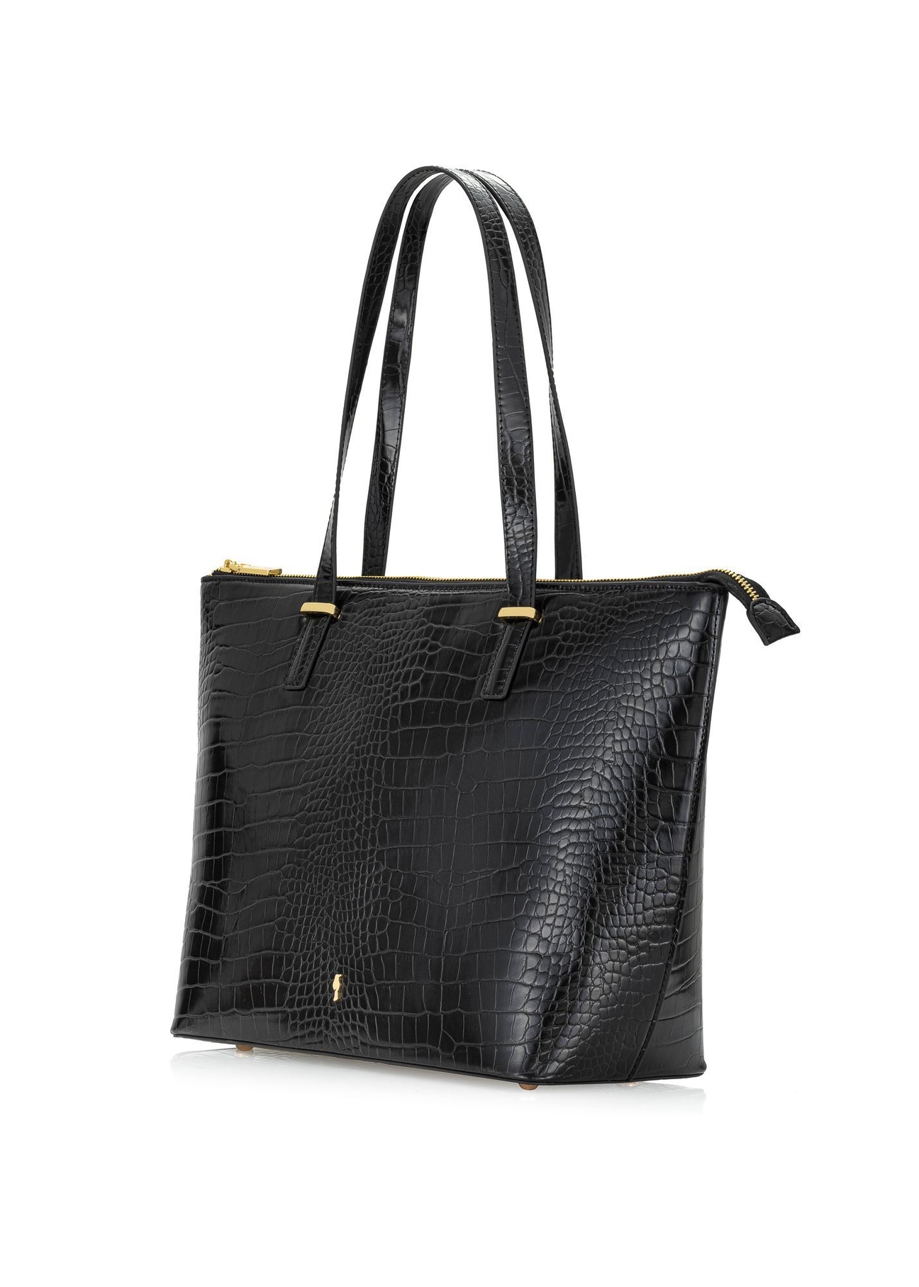 Elegantná dámska nákupná taška TOREC-0953A-97(Z25), diagonálny pohľad na produkt na bielom pozadí.