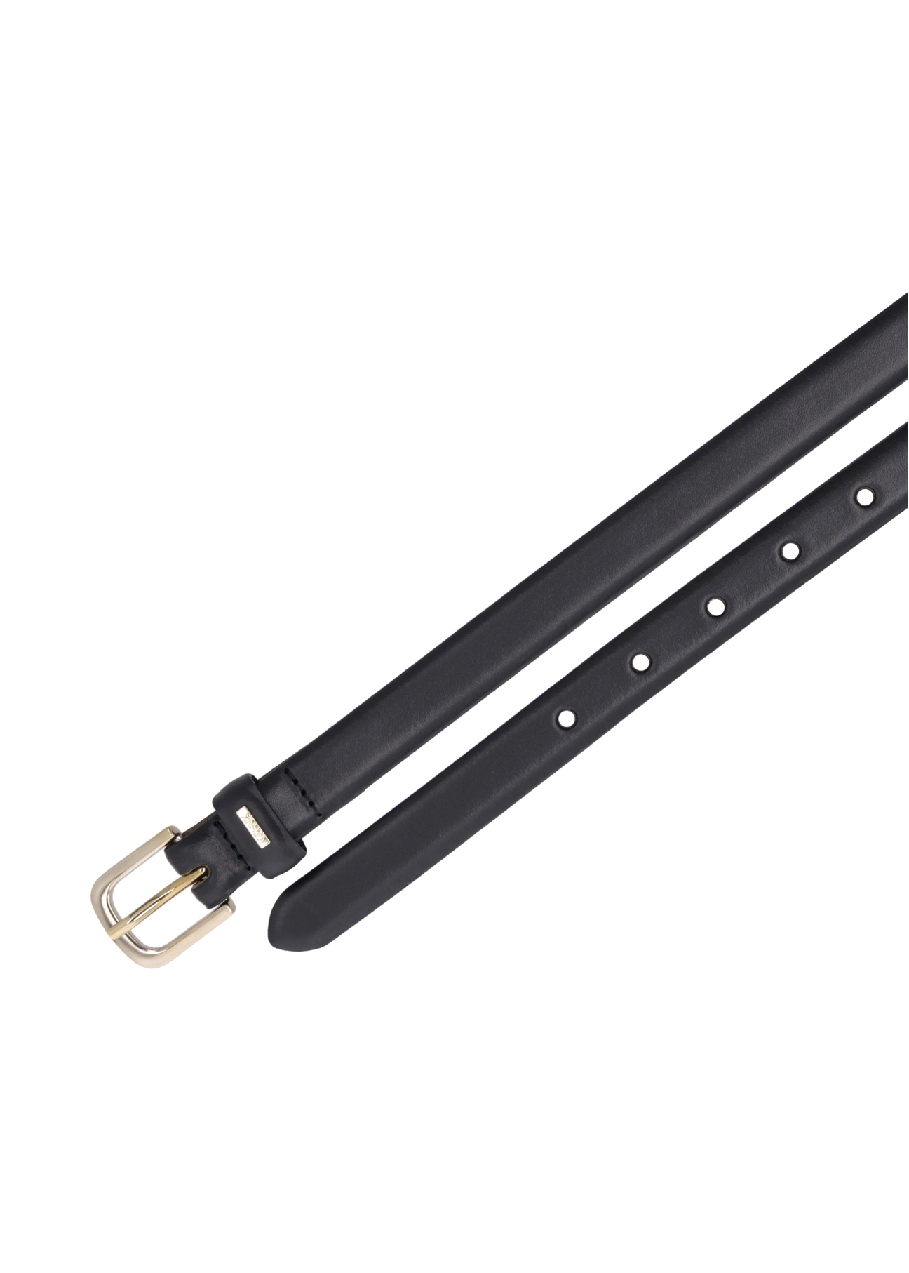 Čierny kožený dámsky opasok PASDS-0300-99(Z26)