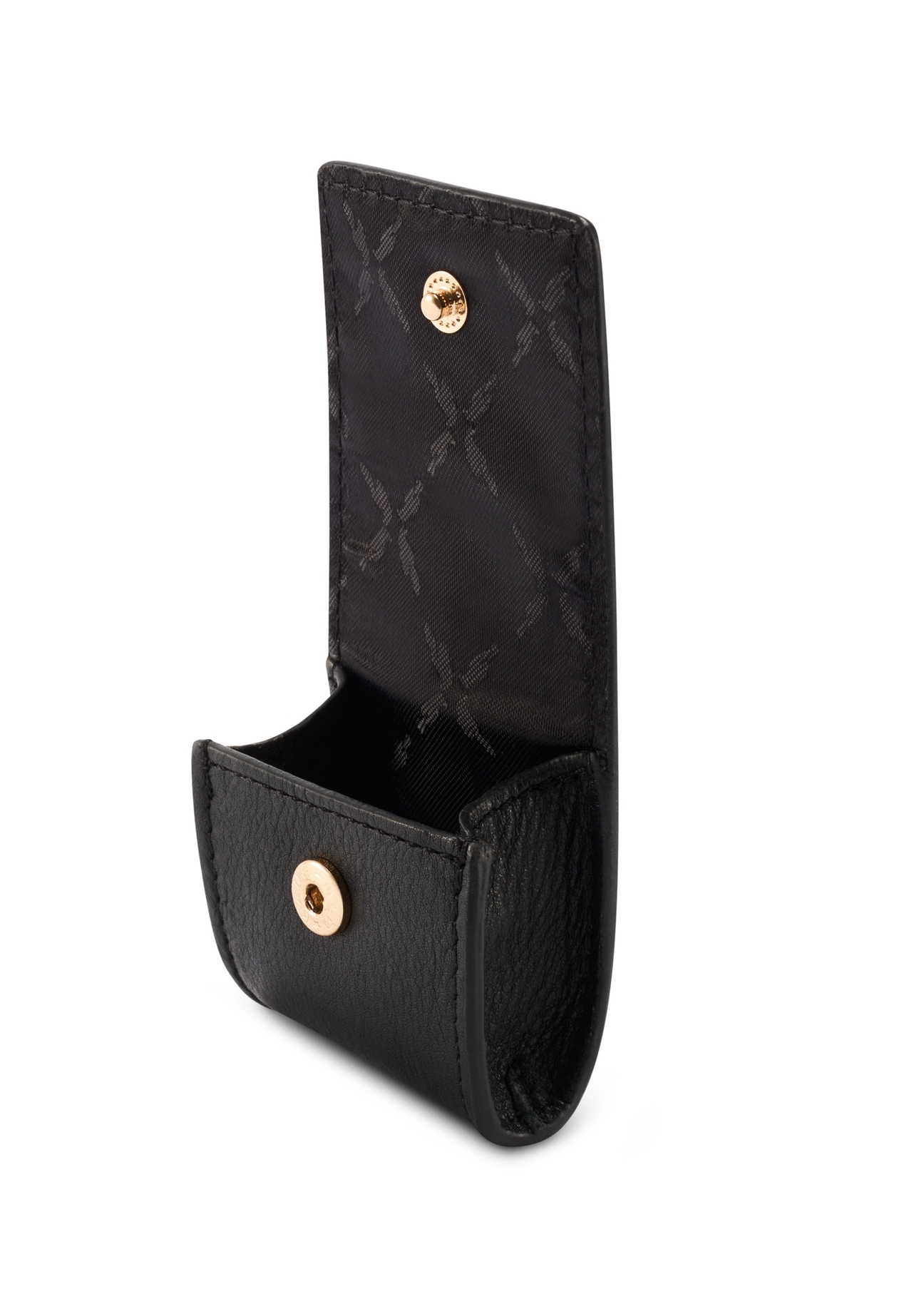 Čierny kožený prívesok v tvare kabelky BRELOK-0221-99(Z25)