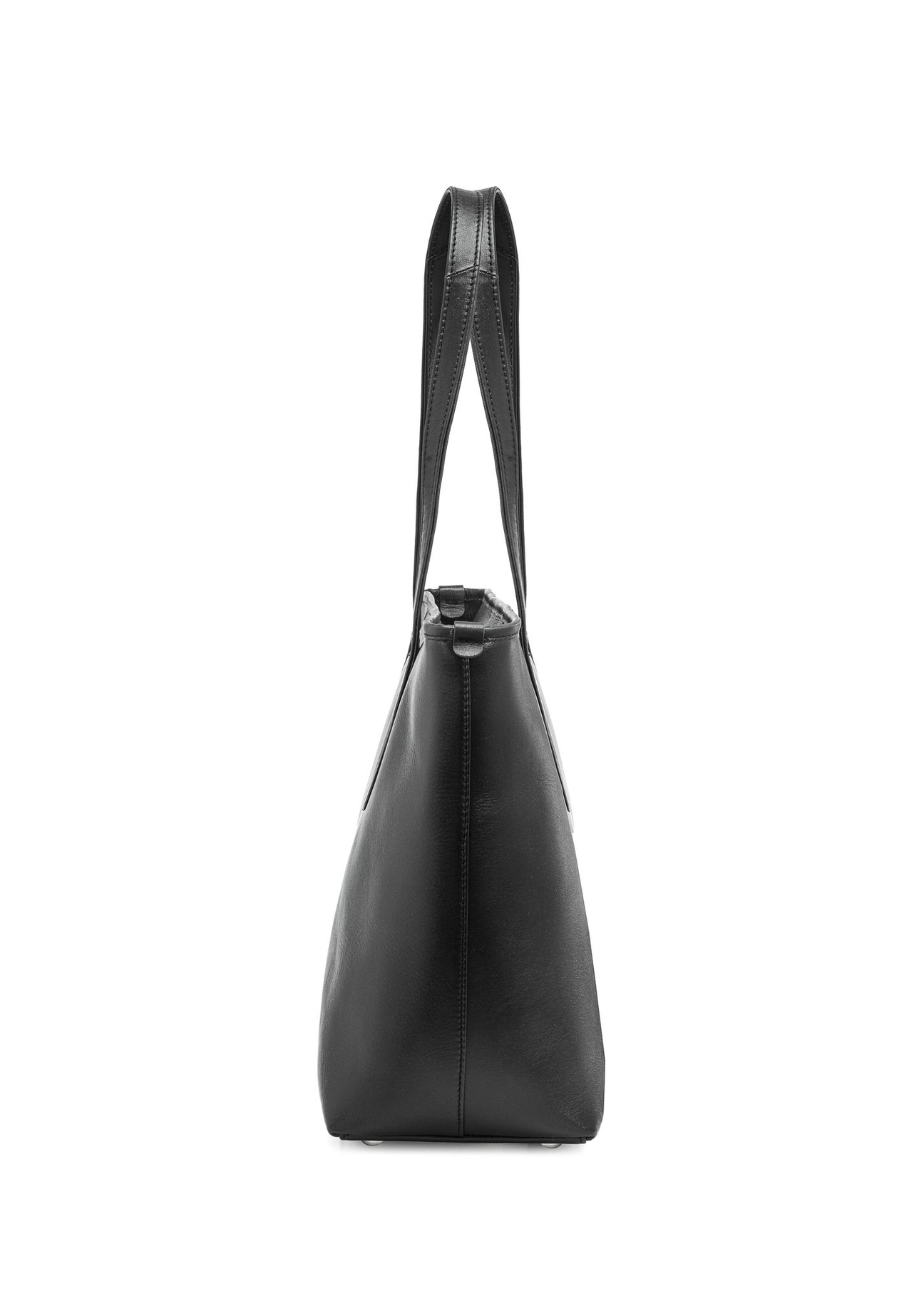 Kožená čierna shopper taška pre ženy TORES-1085-99(W25)-03
