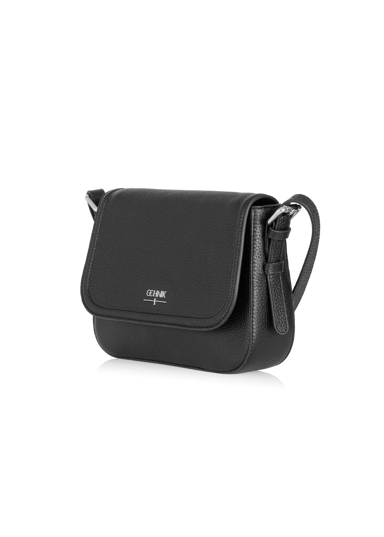 Čierna kožená dámska crossbody kabelka TORES-0985C-99(W25)