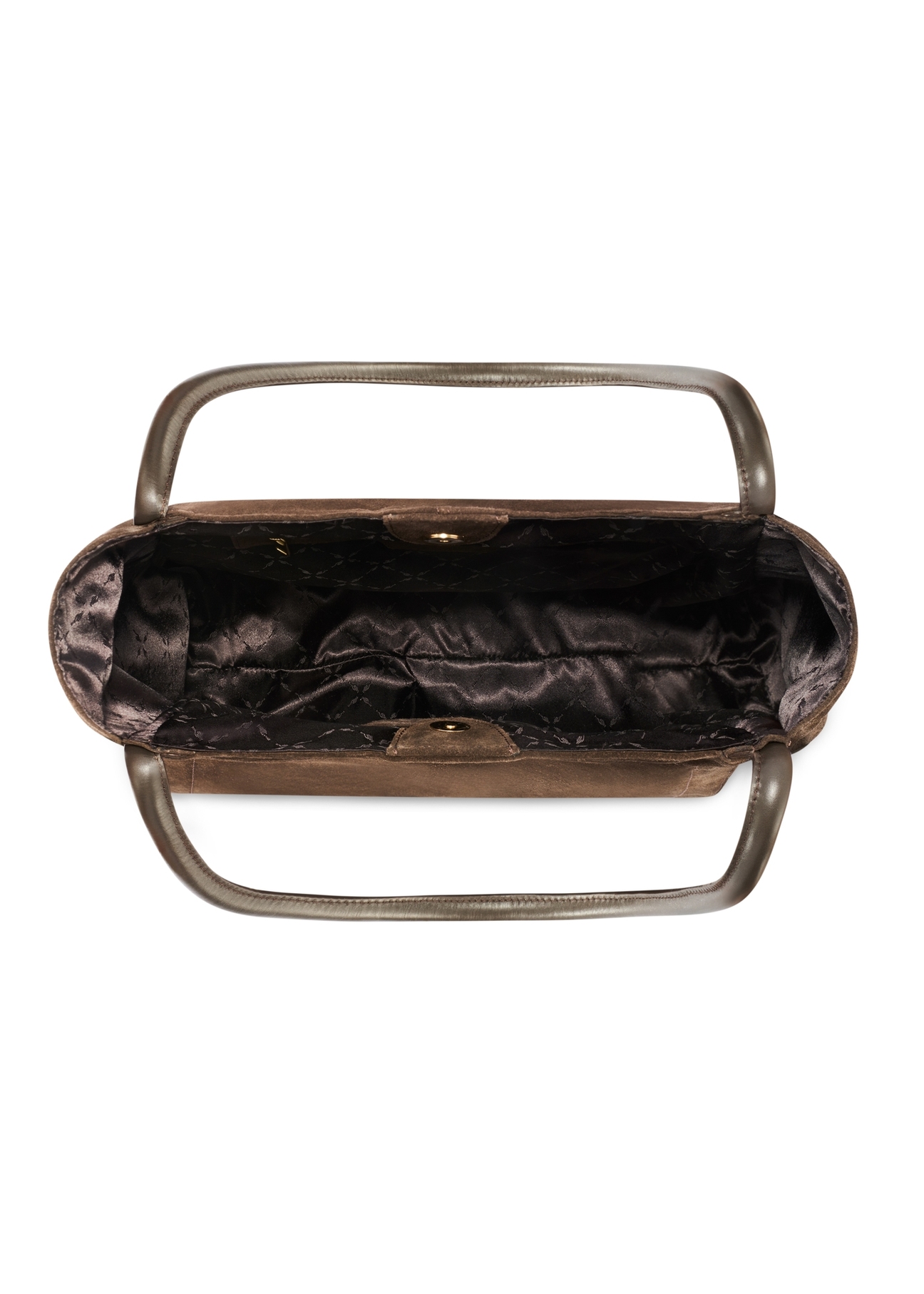 Dámska veľká semišová kabelka hnedej farby TORES-1250-1I(W26)