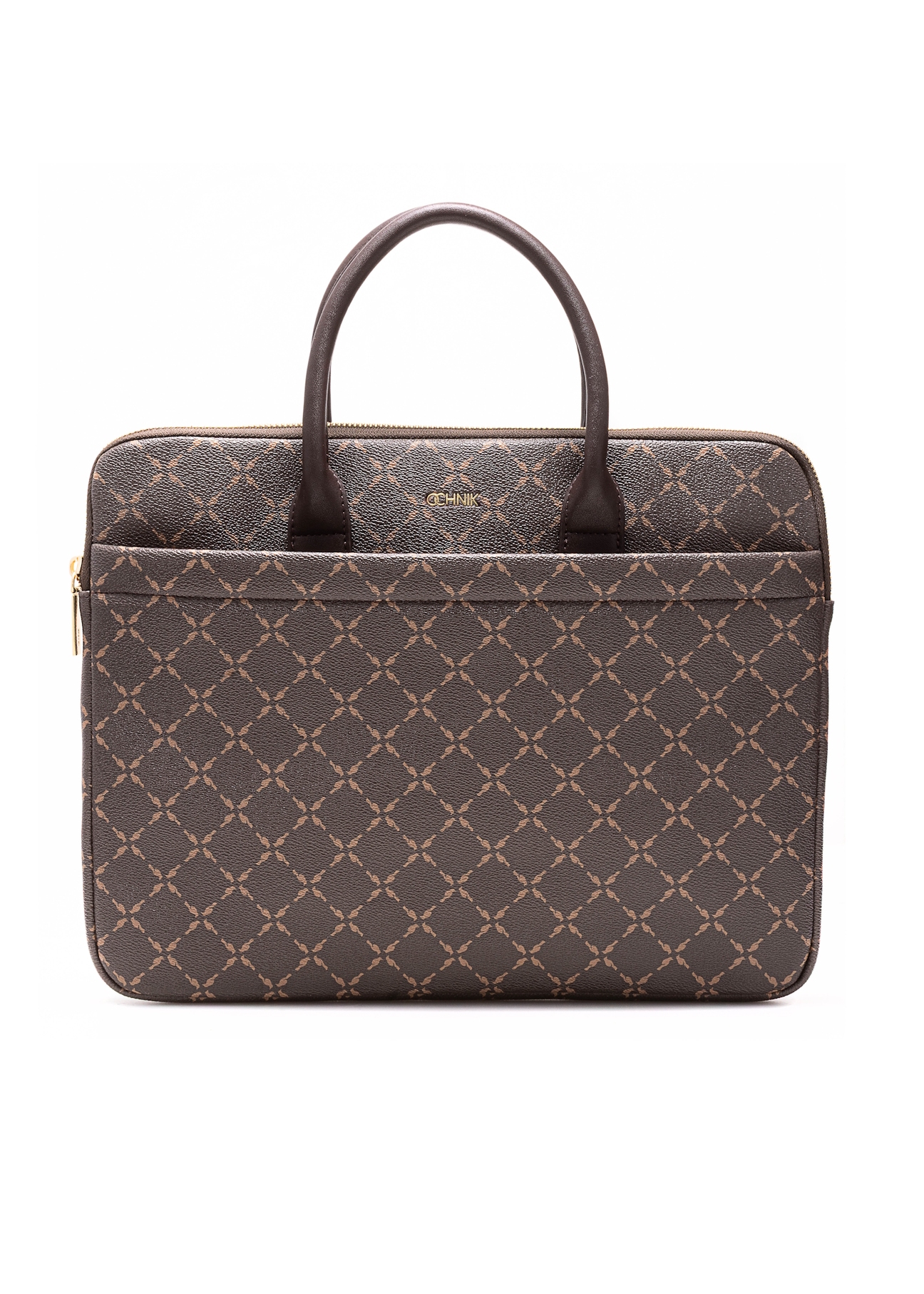 Hnedá taška na laptop s monogramom TOREC-1078-89(Z25)