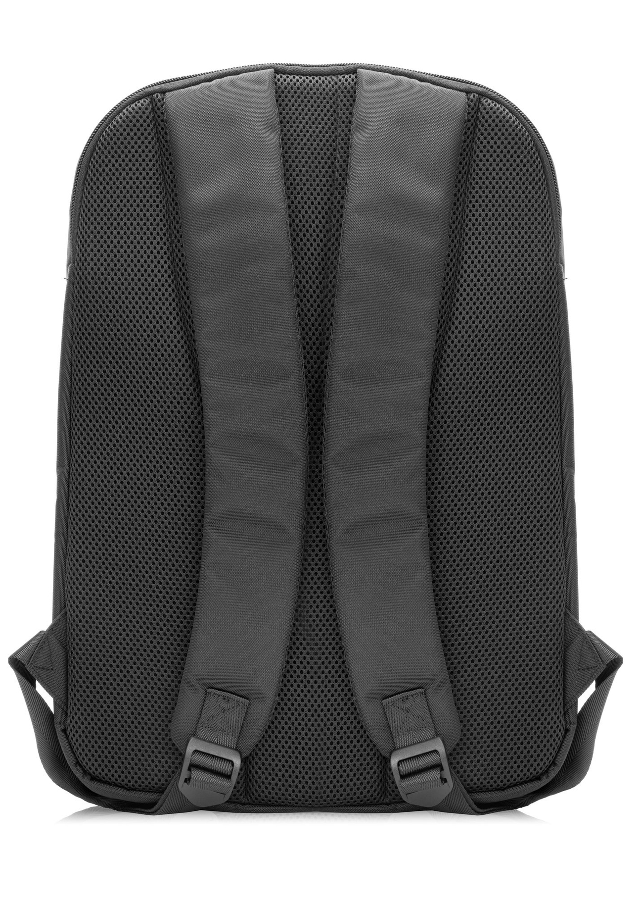 Čierny veľký pánsky batoh TORMN-0389-99(W26) - pohľad na produkt zozadu, na bielom pozadí.