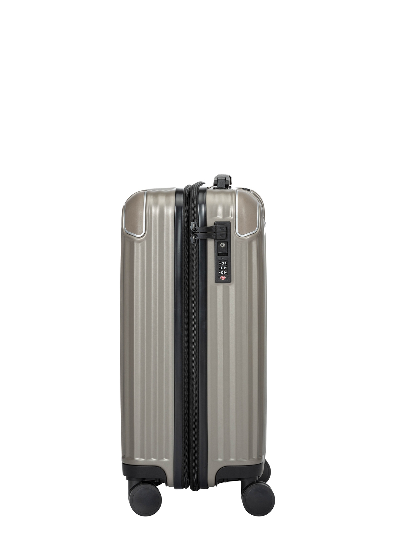 Malý kufor na kolieskach WALAB-0073-2X-19(W26), bočný pohľad na produkt na bielom pozadí.