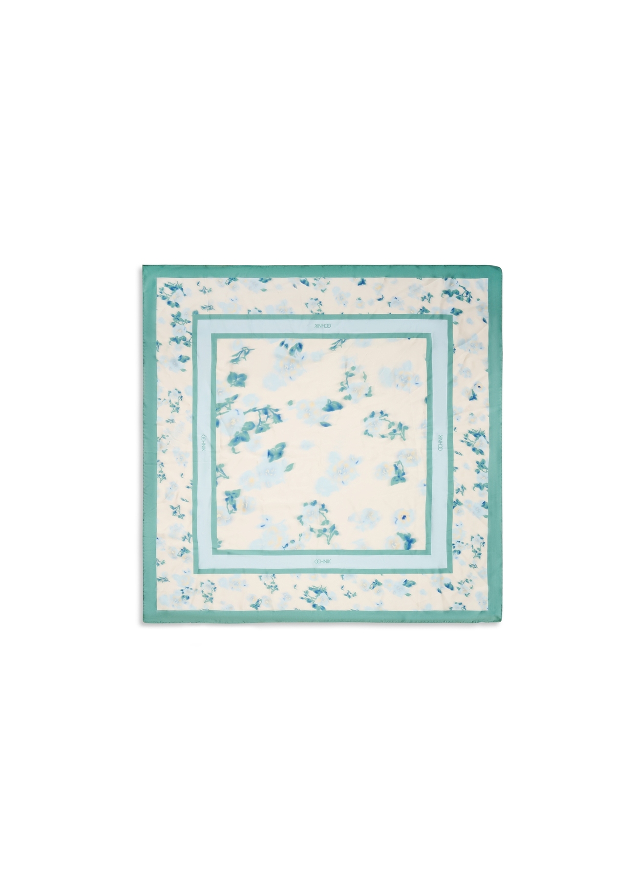 Dámska šatka s modrými kvetmi SZADT-0191-7B(W26)