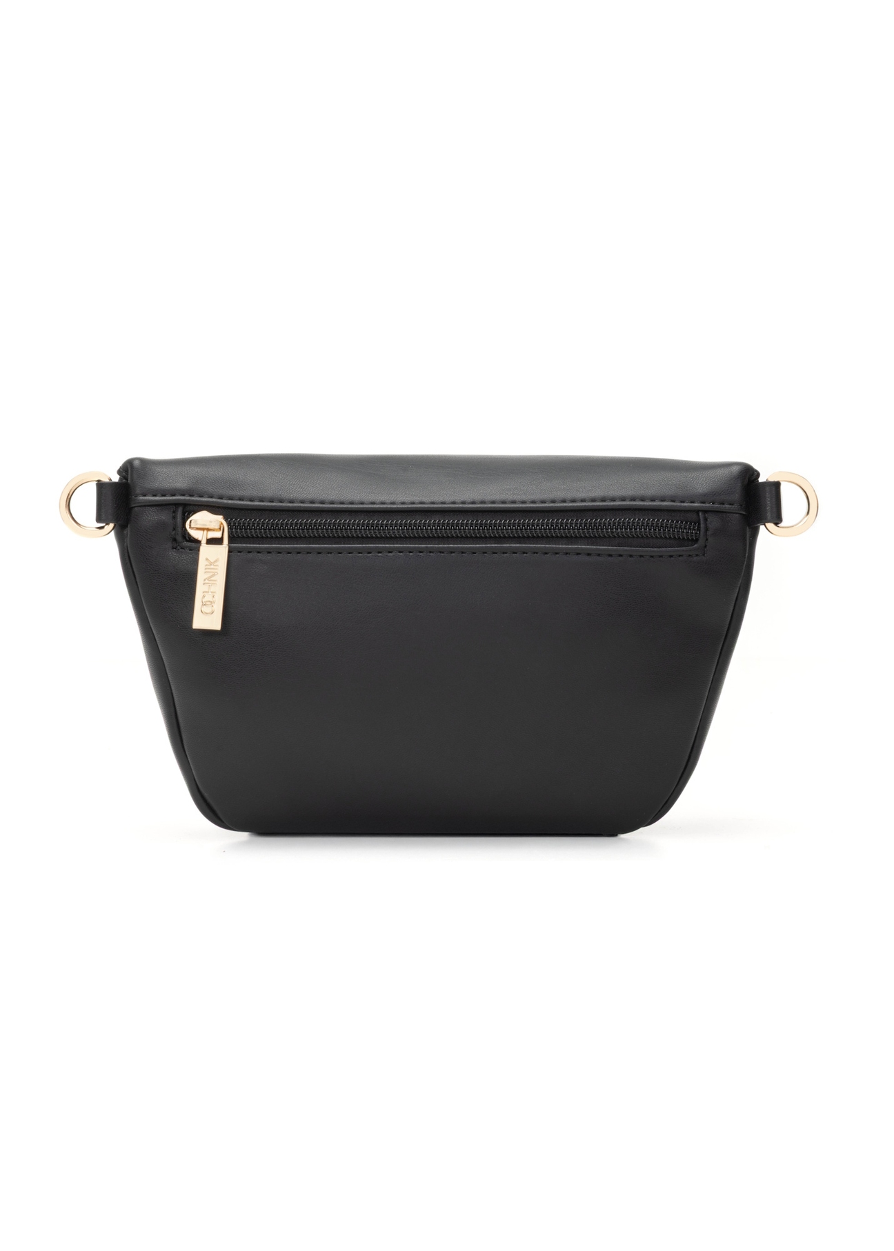 Čierna dámska ľadvinka TOREC-1119-99(W26), pohľad zozadu na produkt na bielom pozadí.