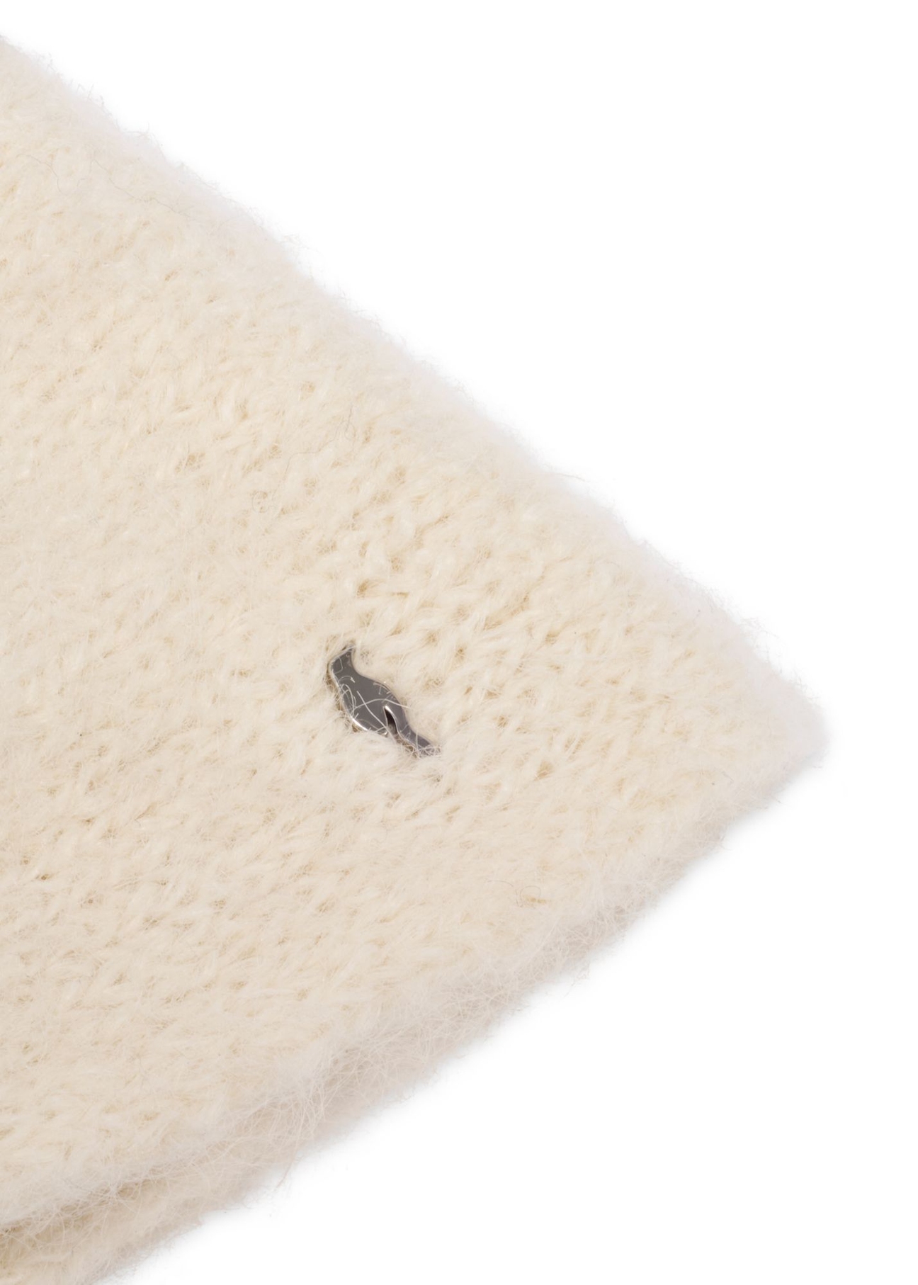 Krémová čelenka s vlnou CZADT-0236-0A(Z26) - detailný záber, na bielom pozadí.
