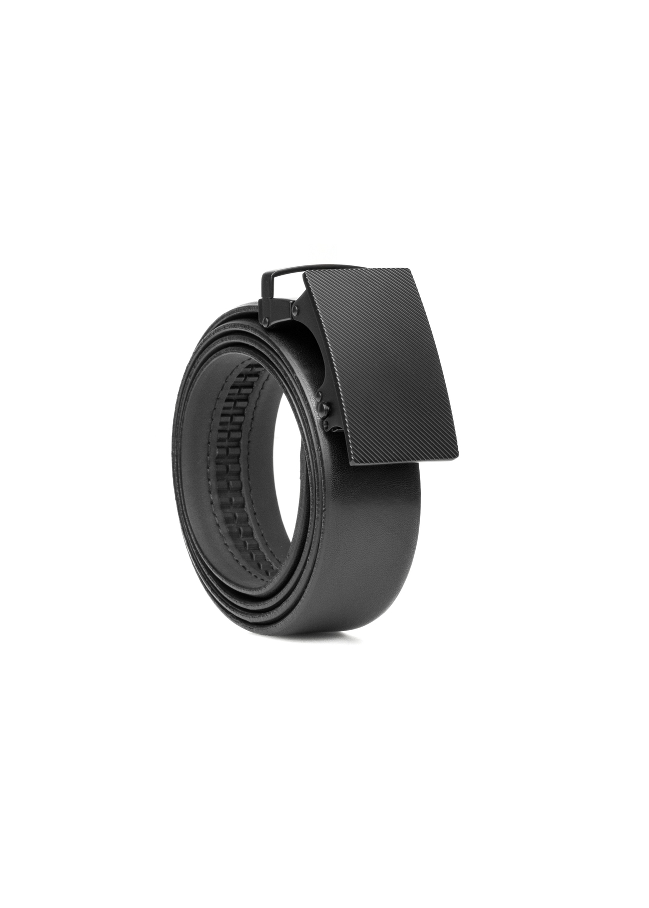 Čierny pánsky kožený opasok PASMS-0269-99(W26)