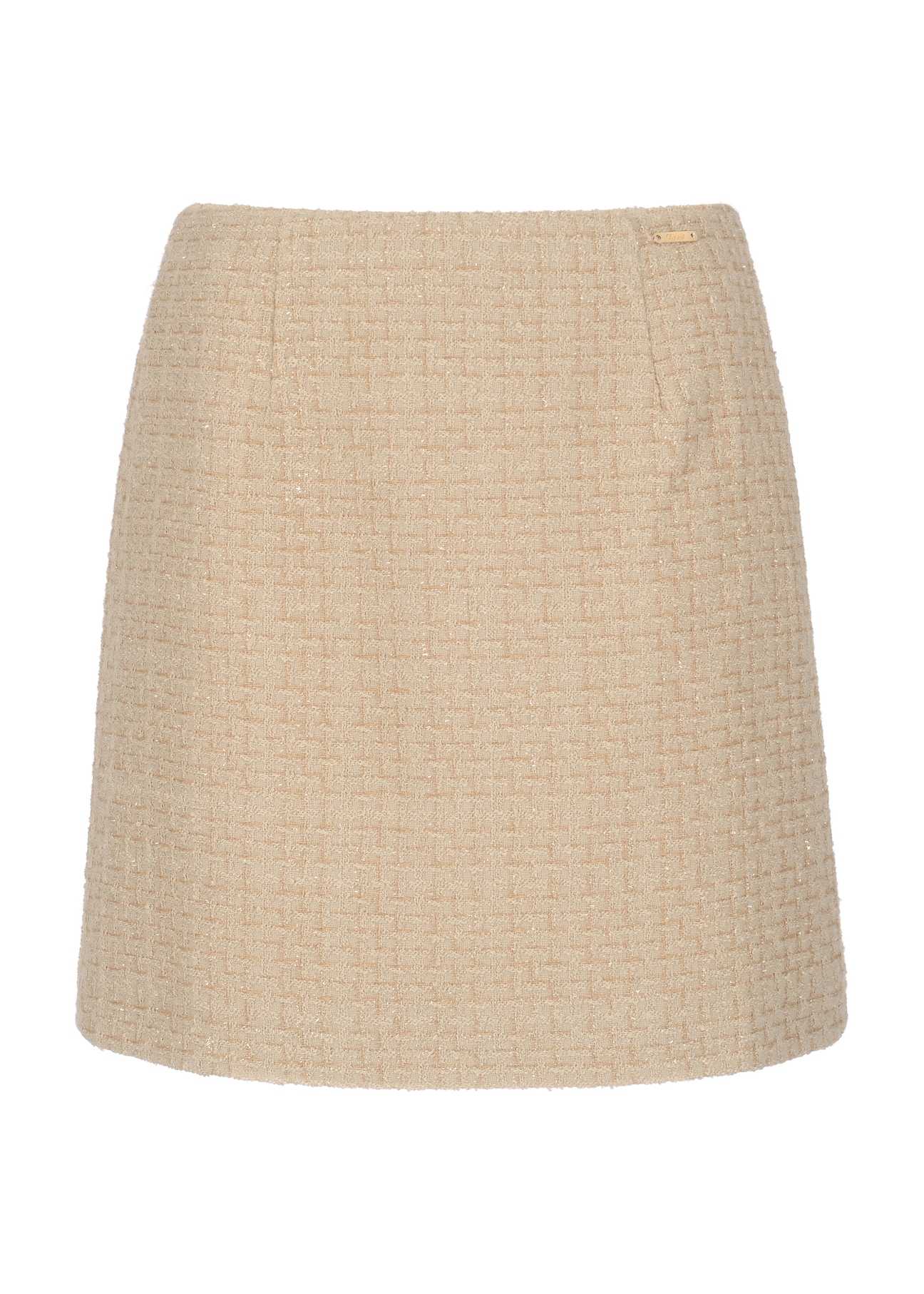Dámska béžová mini sukňa SPCDT-0079-81(Z23)-04