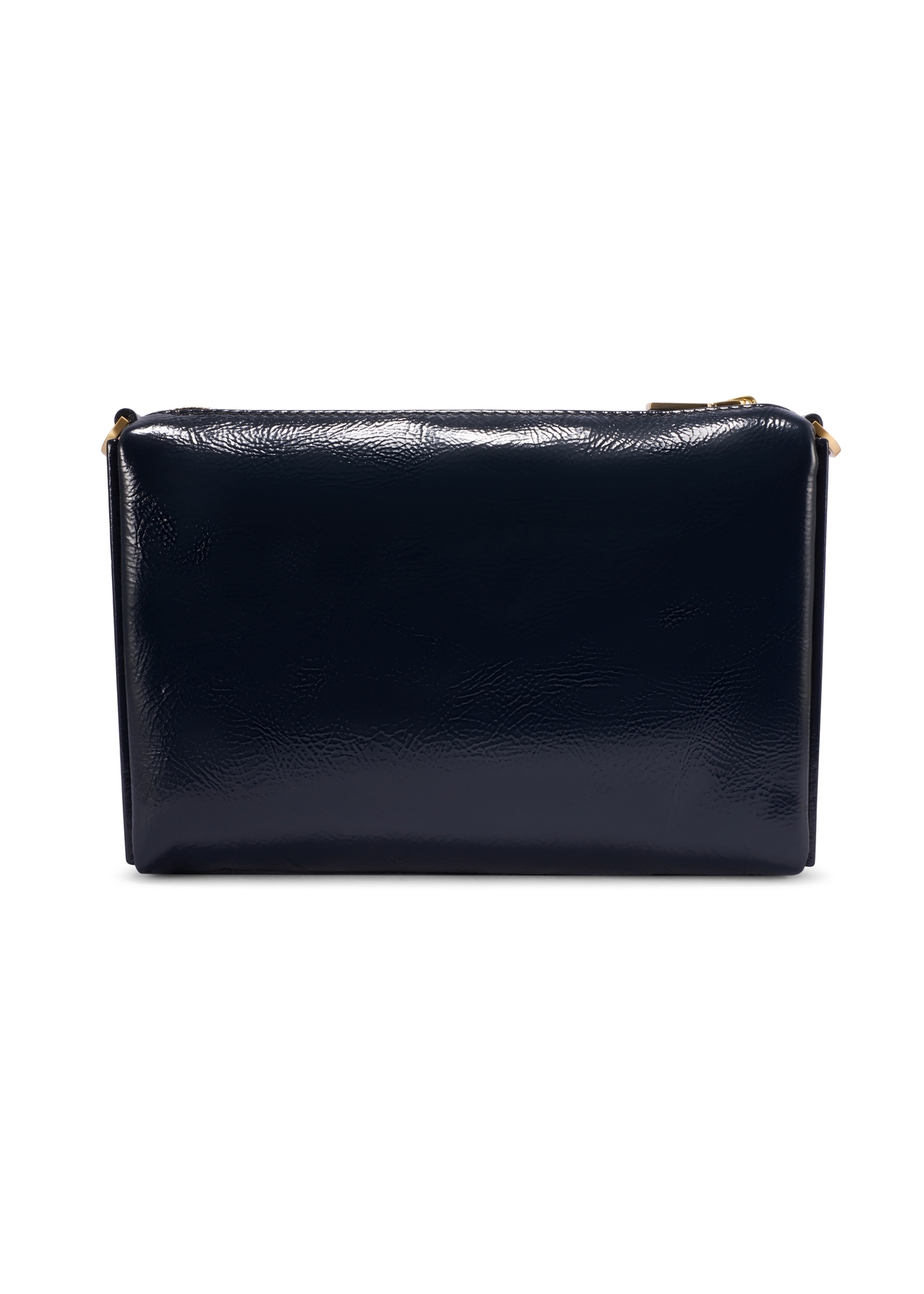 Dámska kožená kabelka v tmavomodrej farbe TORES-1294-7E(W26)