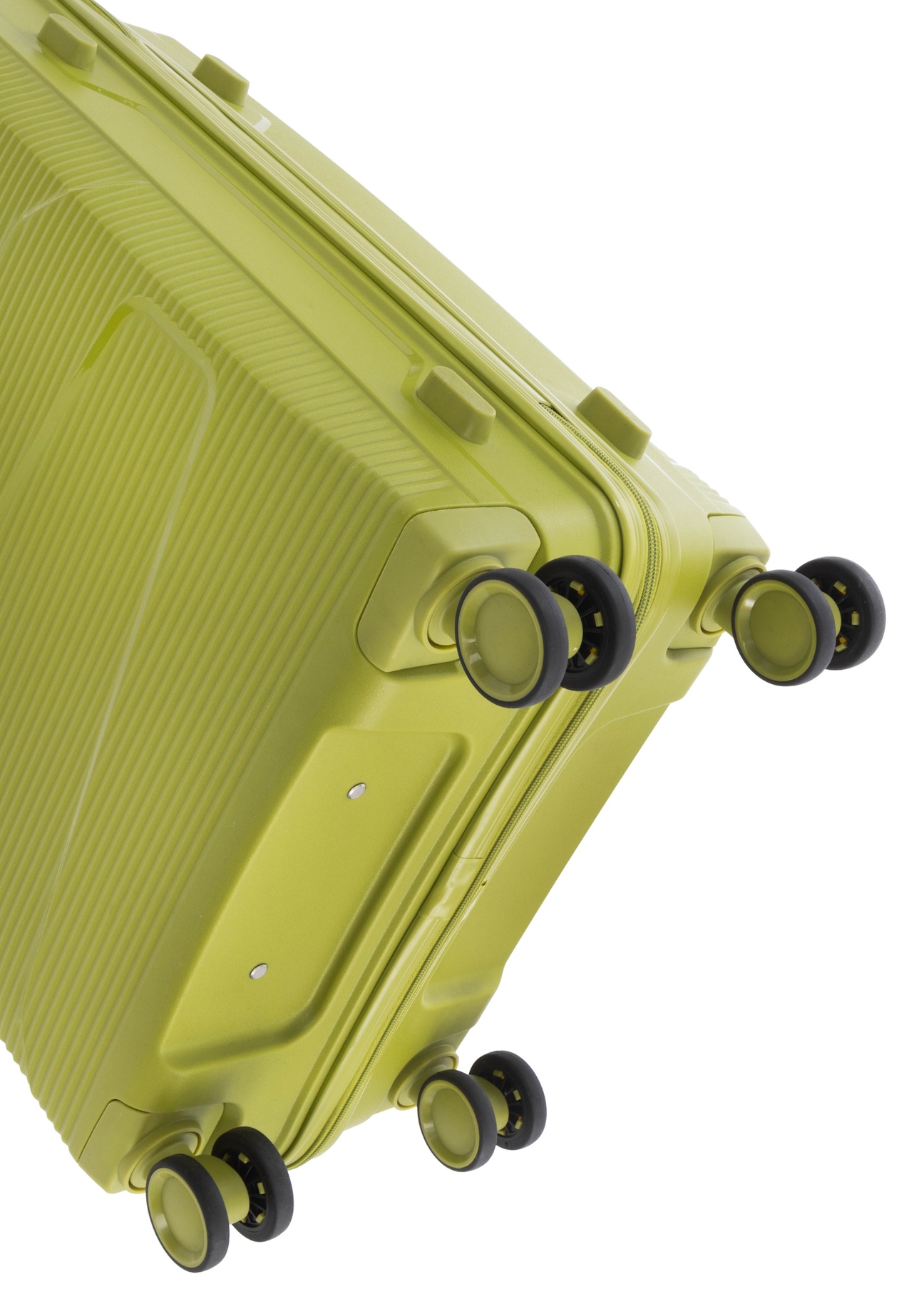 Veľký kufor na kolieskach WALPP-0028-8G-28(W26), pohľad na kolieska produktu na bielom pozadí.