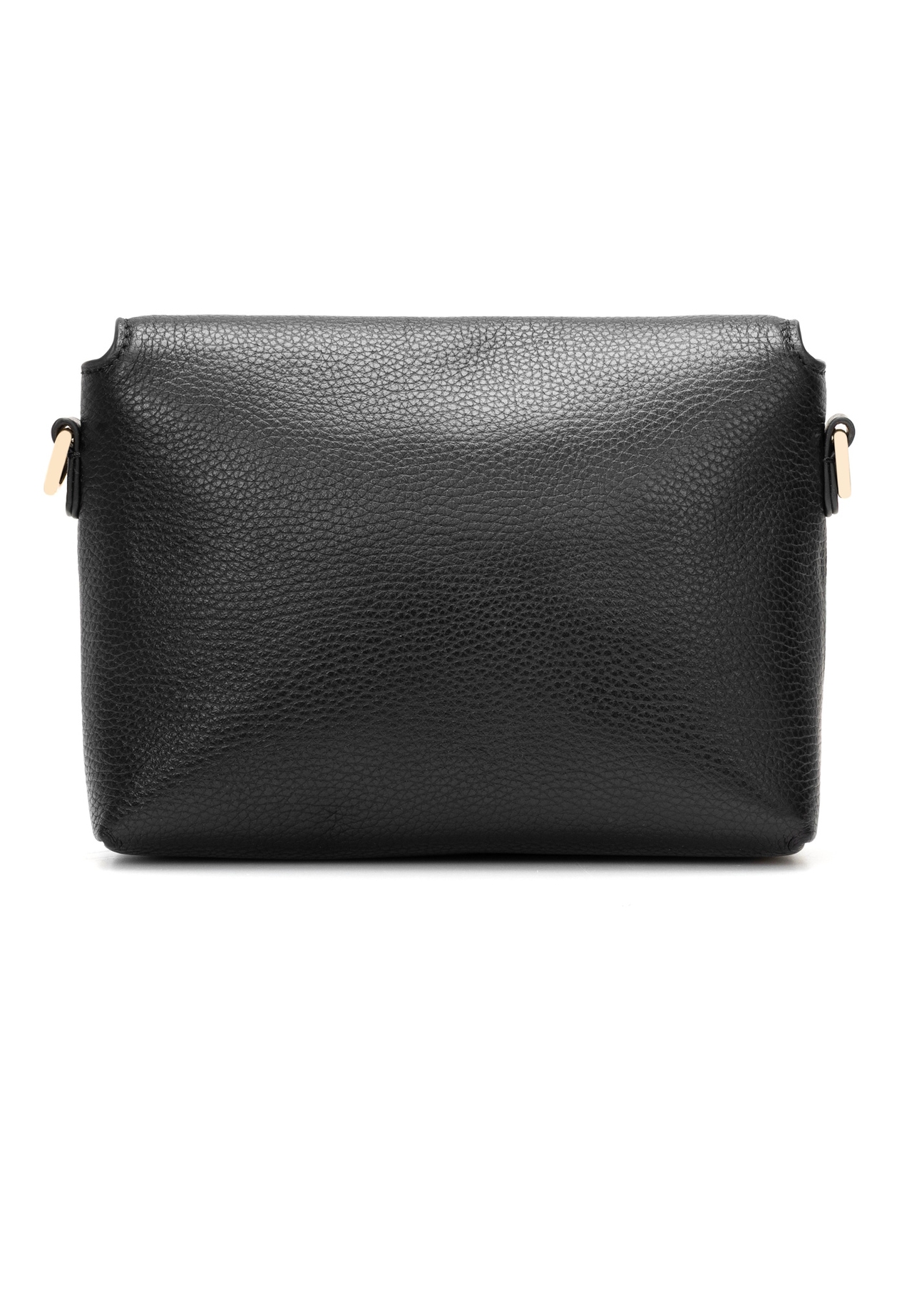 Malá dámska kožená kabelka TORES-1278-9I(W26), pohľad na produkt zozadu na bielom pozadí.