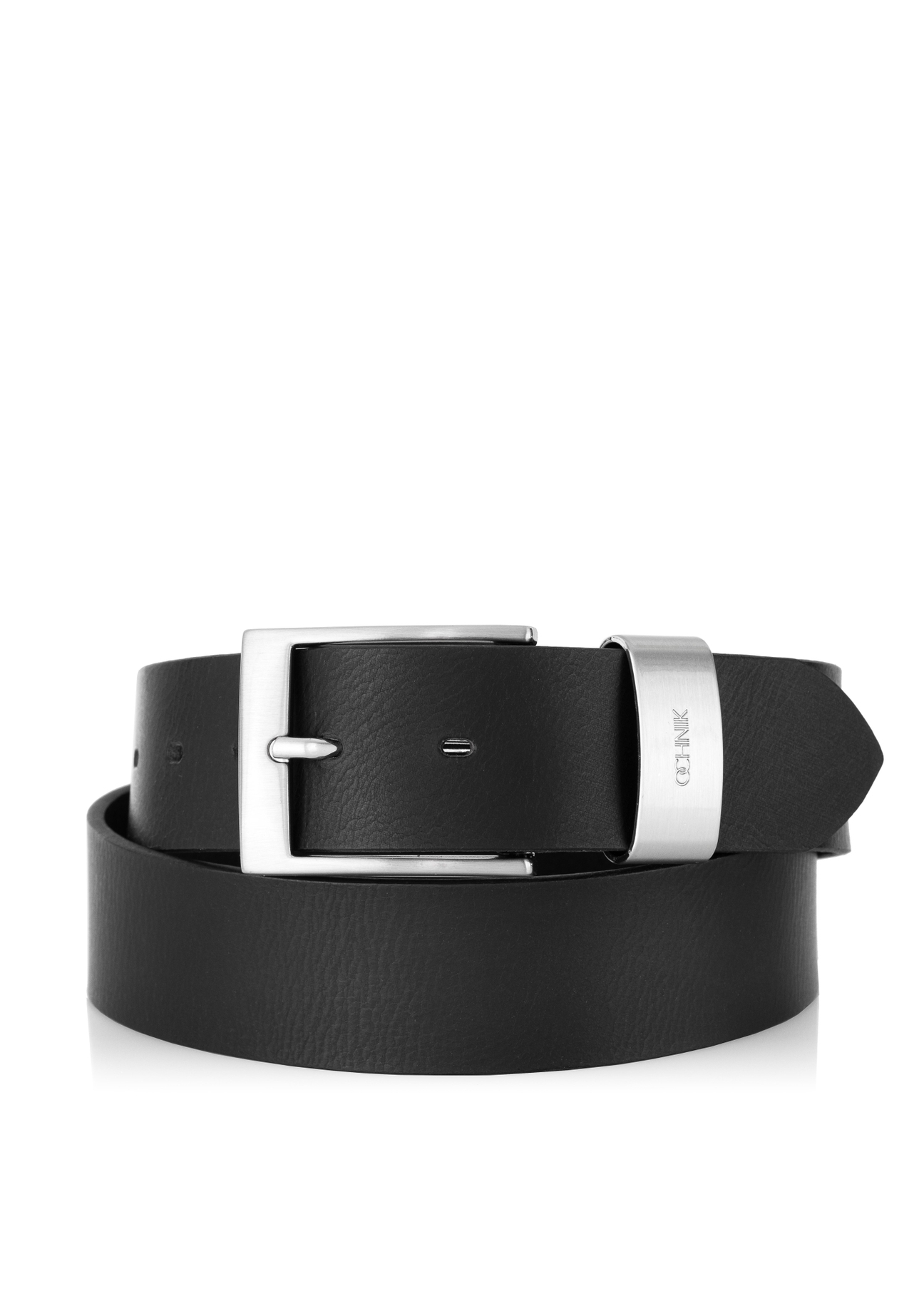 Čierny kožený pánsky opasok PASMS-0240-99(Z23)-01