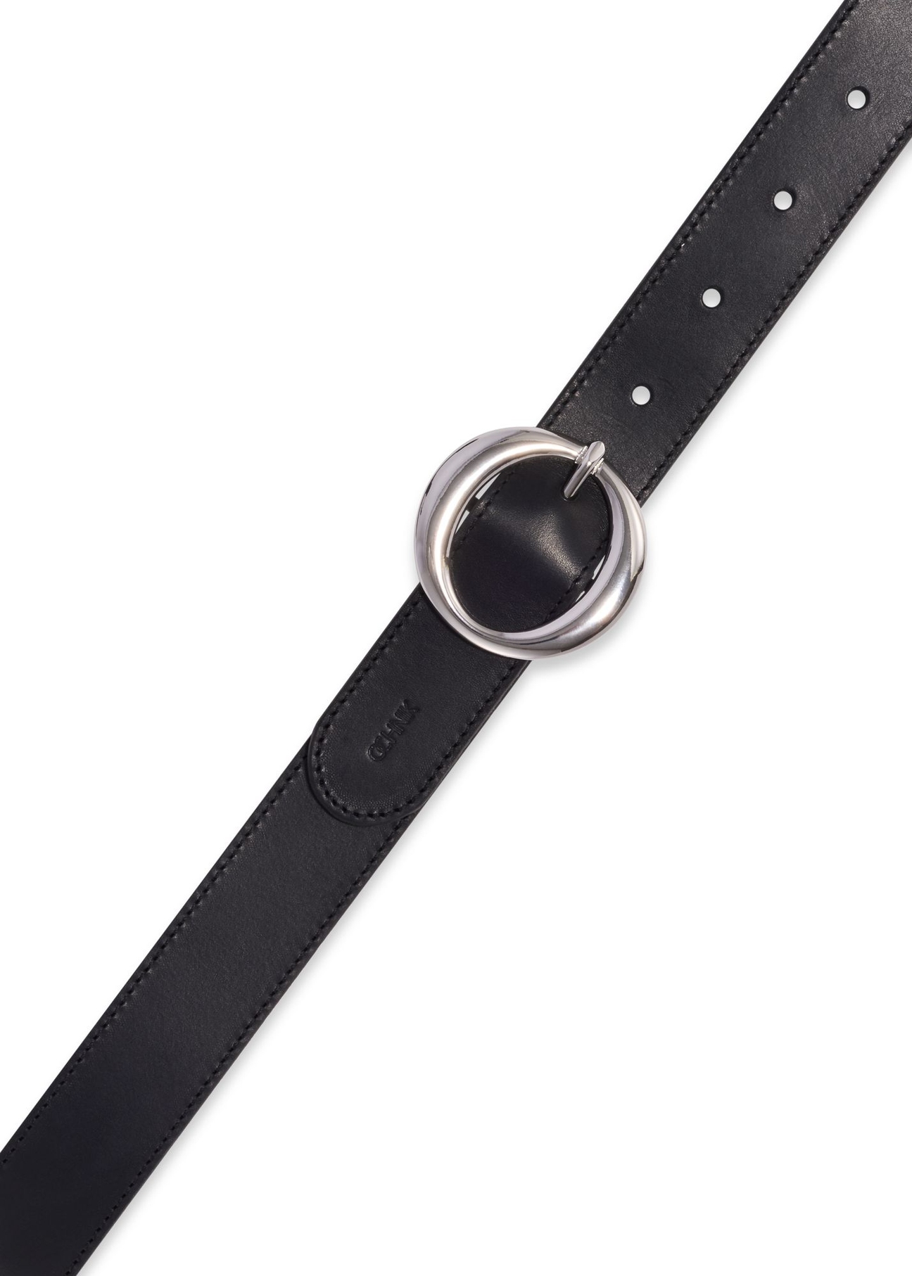 Čierny kožený dámsky opasok PASDS-0353-99(Z26)