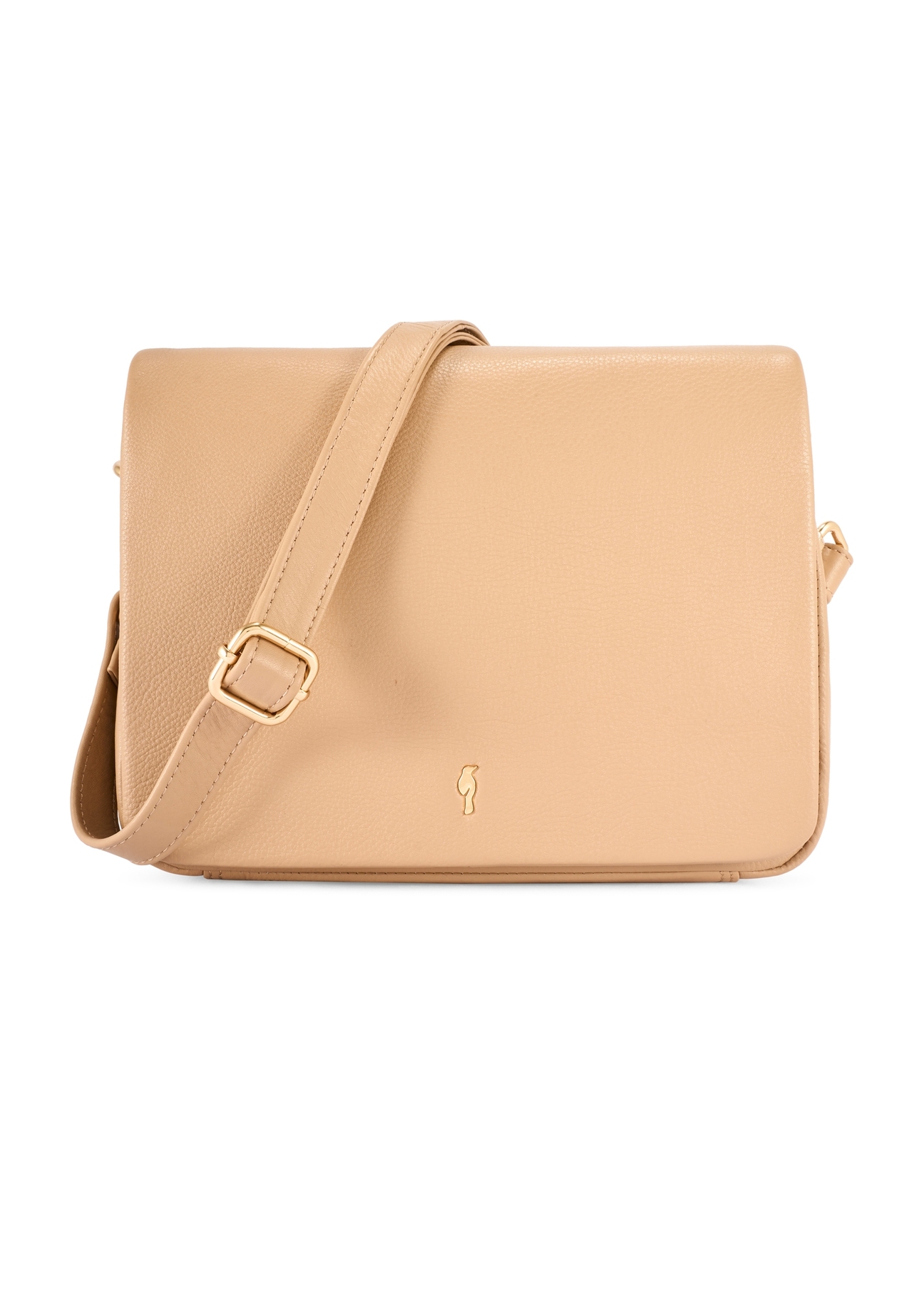 Beige Leder Damenhandtasche TORES-0911F-1B(W26)