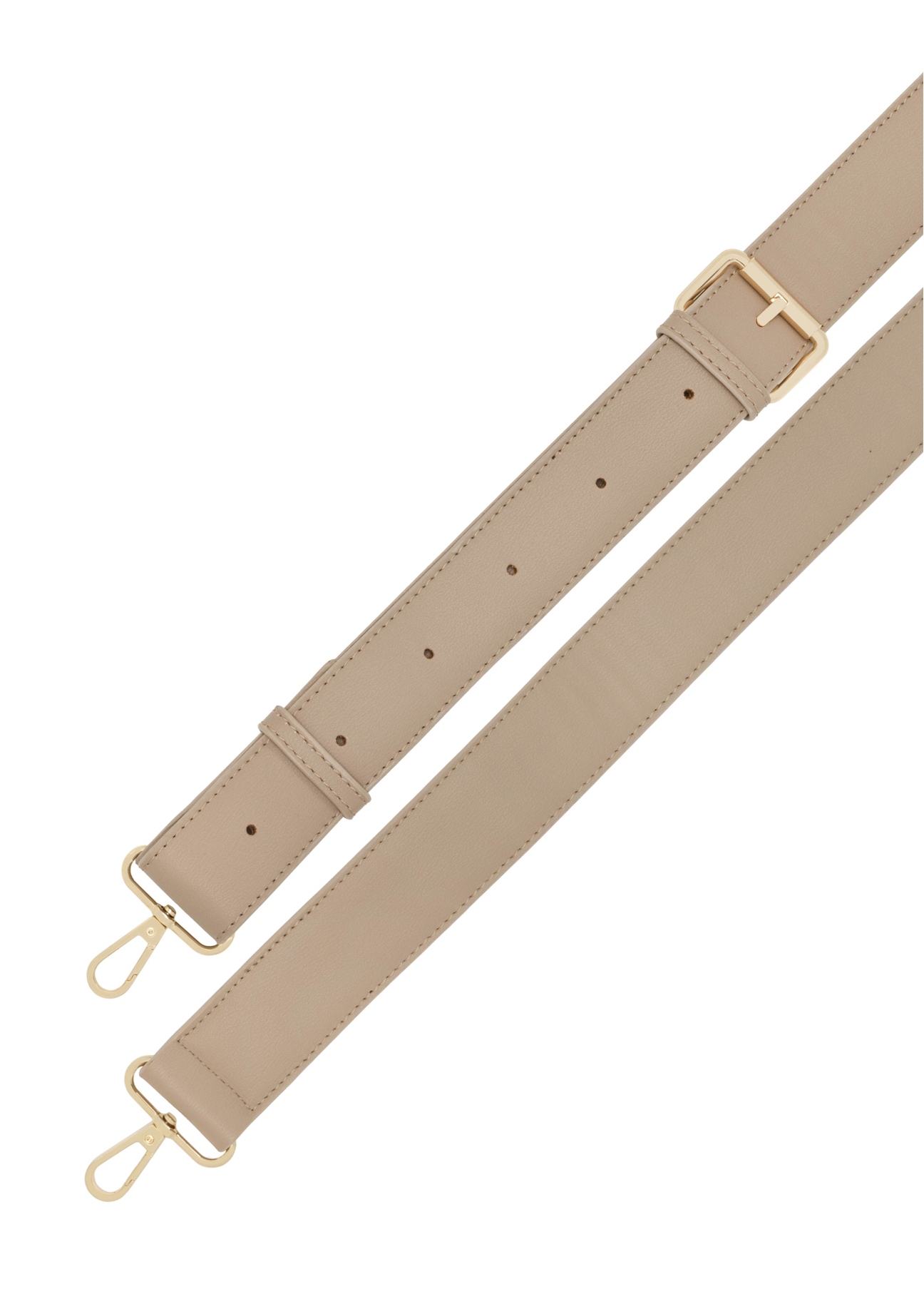 Béžová malá dámska kabelka TOREC-1172-1B(W26), pohľad na produkt s popruhom na bielom pozadí.