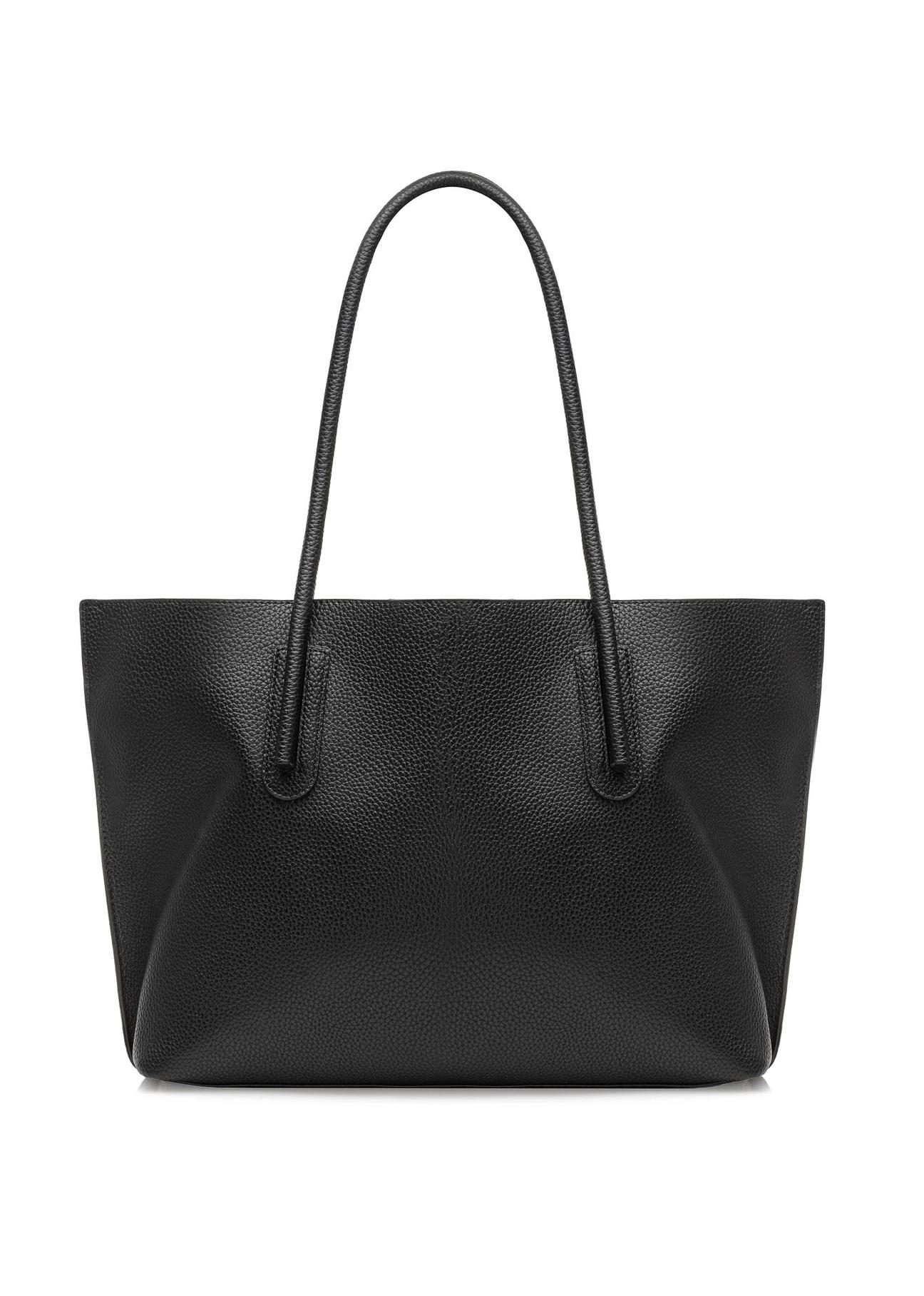 Čierna dámska shopper taška TOREC-0938A-99(W25)-03