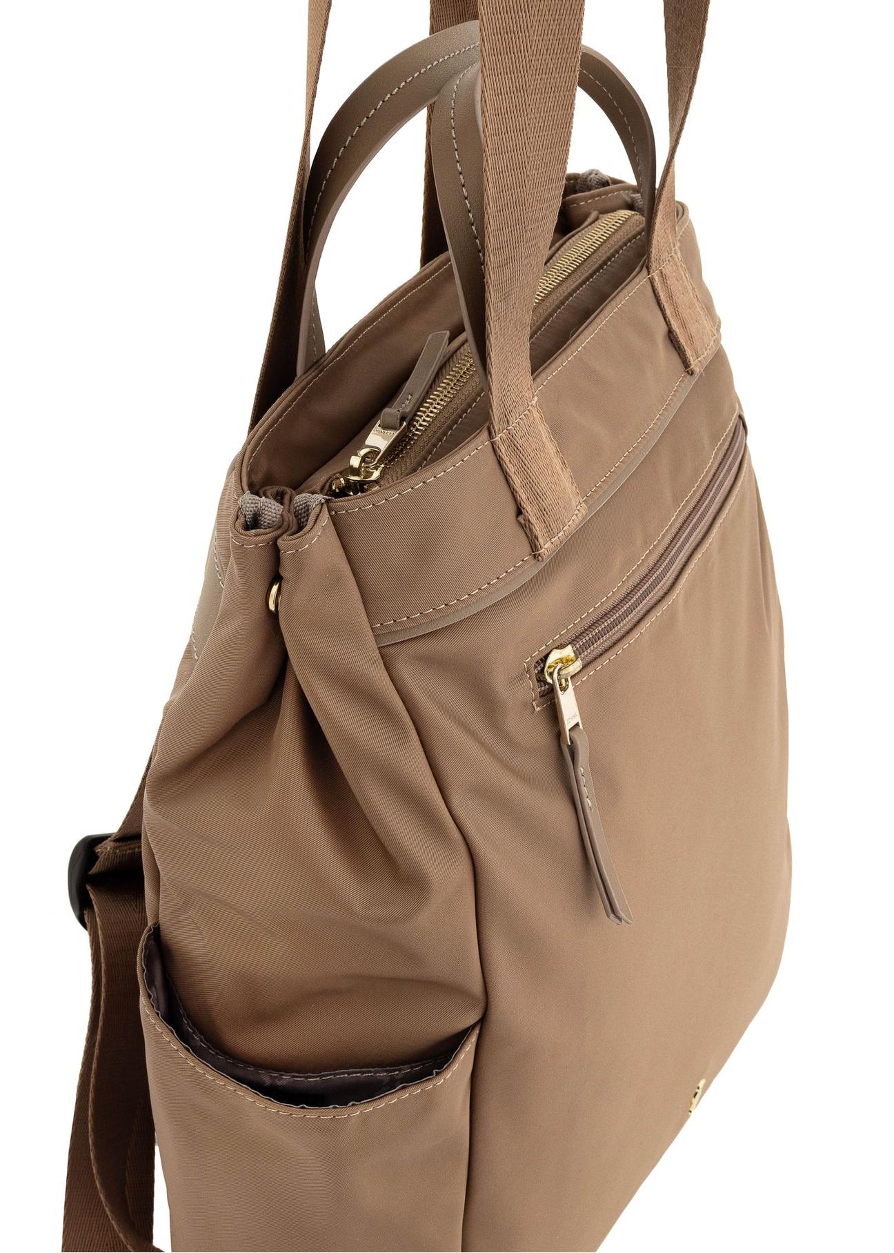 Beige Handtasche - Rucksack TOREN-0273A-81(W25)-06