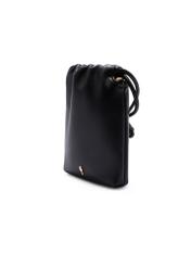 Čierny kryt na telefón TOREC-1216-99(W26) - diagonálny pohľad na produkt, na bielom pozadí.