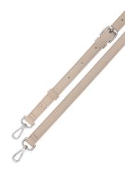 Krémová kabelka do ruky TOREC-0886A-80(Z25), pohľad na produkt s pruhmi na bielom podklade.