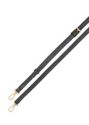 Čierna dámska kabelka cez rameno TOREC-1180-99(W26) - pohľad na produkt zhora, na bielom pozadí.