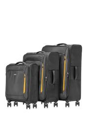Sada kufrov na kolieskach 19"/24"/28" WALNY-0042-99(W25), pohľad na produkt na bielom pozadí.