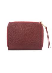 Malá skladacia dámska kožená peňaženka PORES-0816-4C(W26), pohľad zozadu na produkt na bielom pozadí.