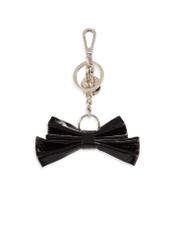 Kožená kľúčenka v tvare mašle BRELOK-0217-99(Z25), pohľad na produkt zozadu na bielom pozadí.