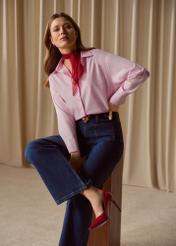 Dámske modré jeansy JEADT-0014-7H(W26)