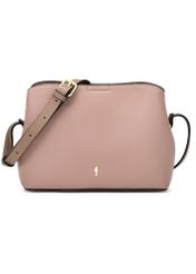 Ružová malá dámska kabelka TOREC-0768-5A(W26), pohľad spredu na bielom pozadí.